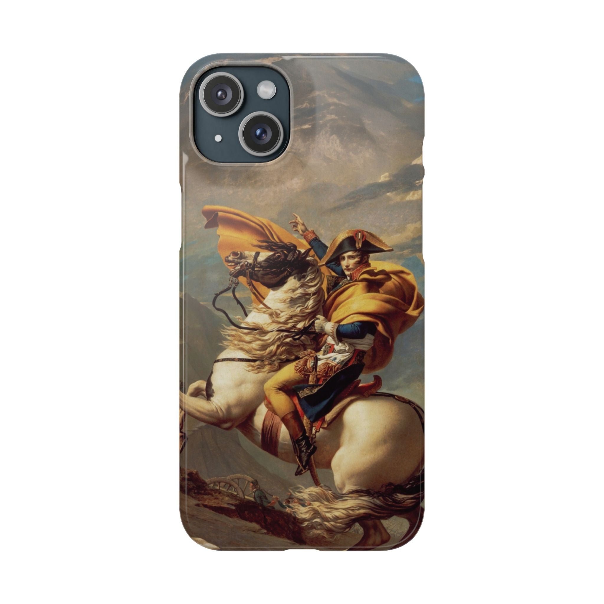 Napoleon at the Saint-Bernard Pass by Jacques-Louis David - iPhone Slim Case