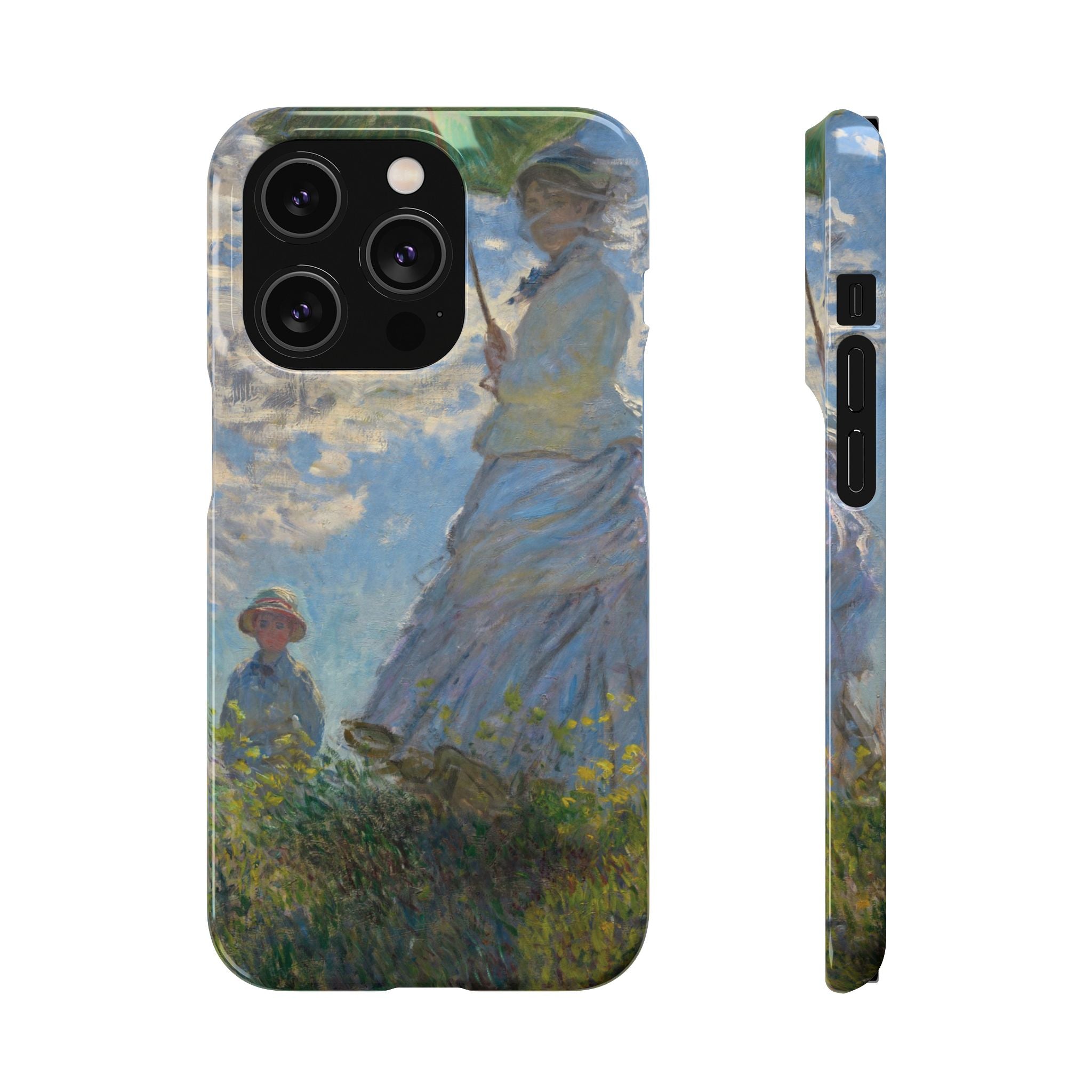 Madame Monet and Her Son by Claude Monet - iPhone Slim Case