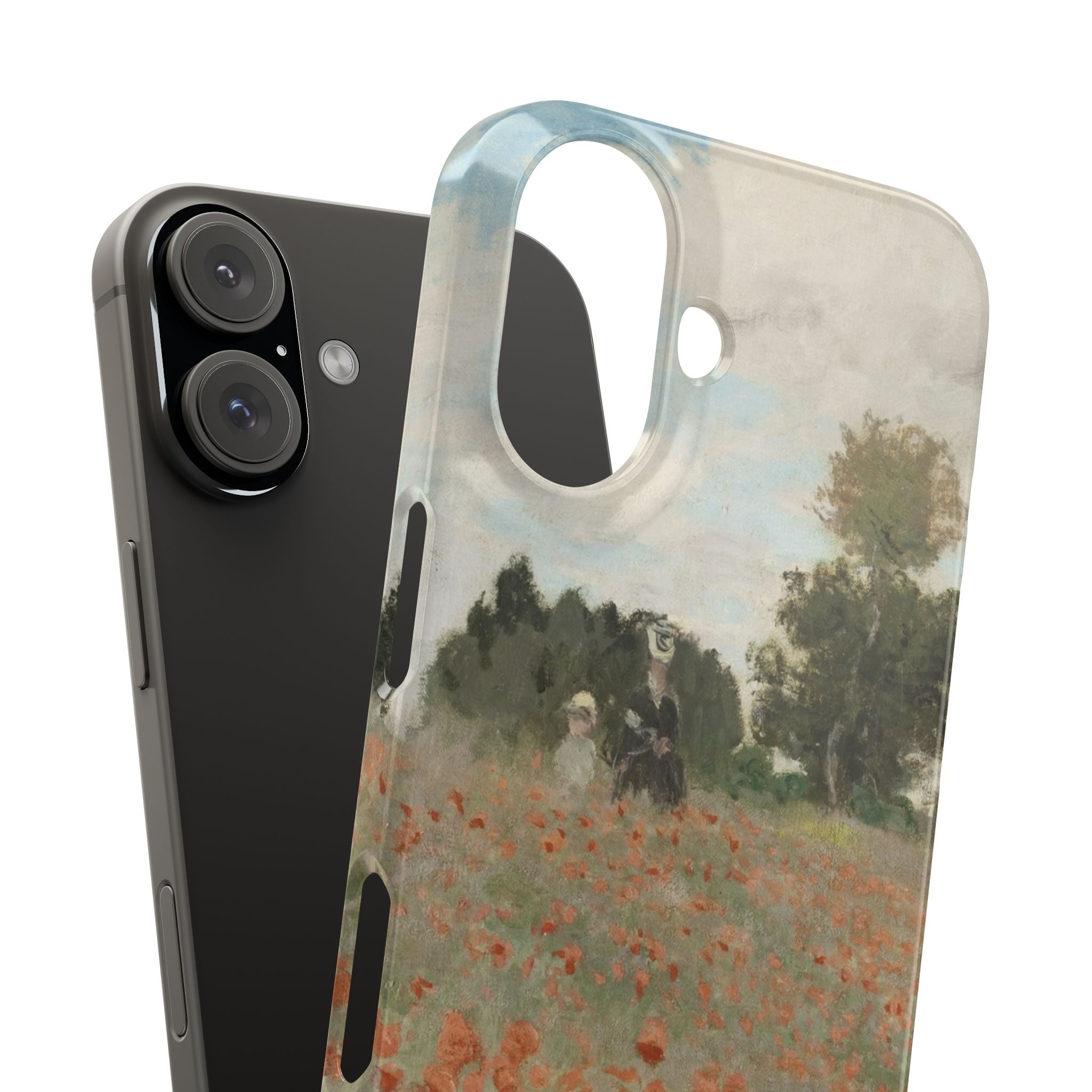 The Poppy Field by Claude Monet - iPhone Slim Case