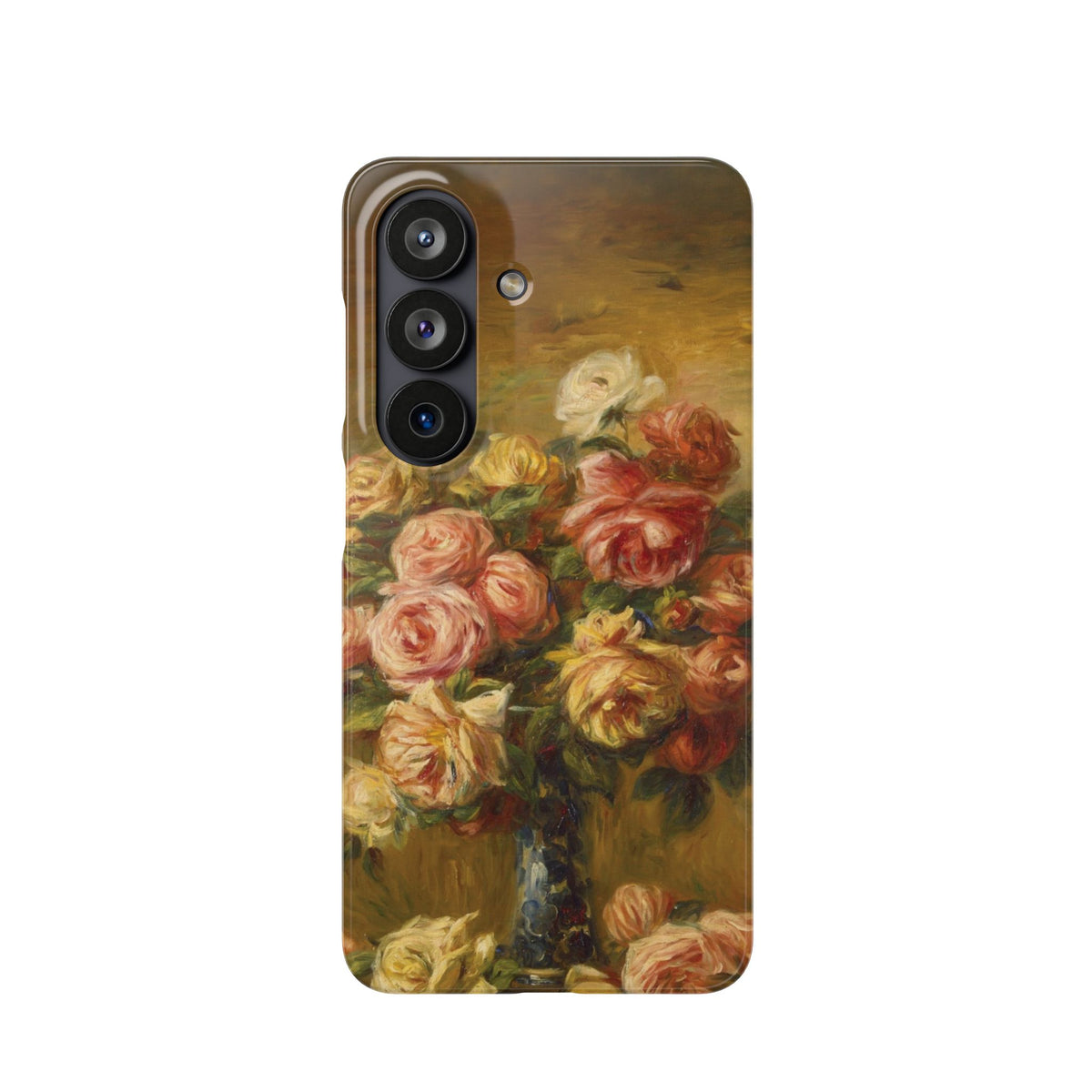 Roses in a Vase by Pierre Auguste Renoir - Samsung Slim Case