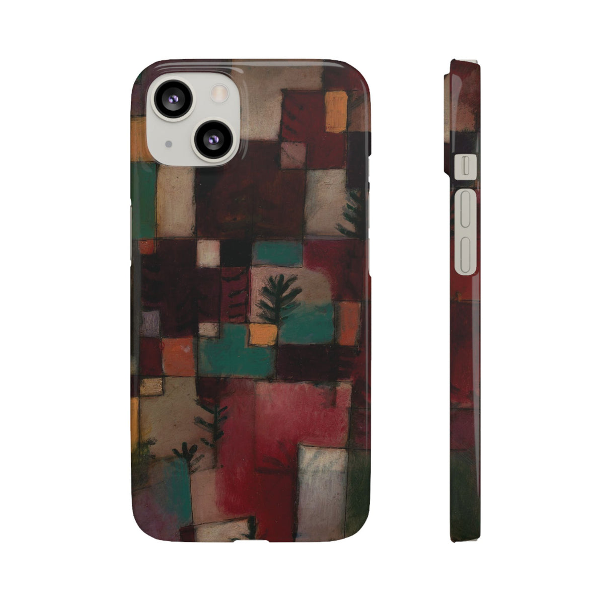 Redgreen and Violet-Yellow Rhythms by Paul Klee - iPhone Slim Case