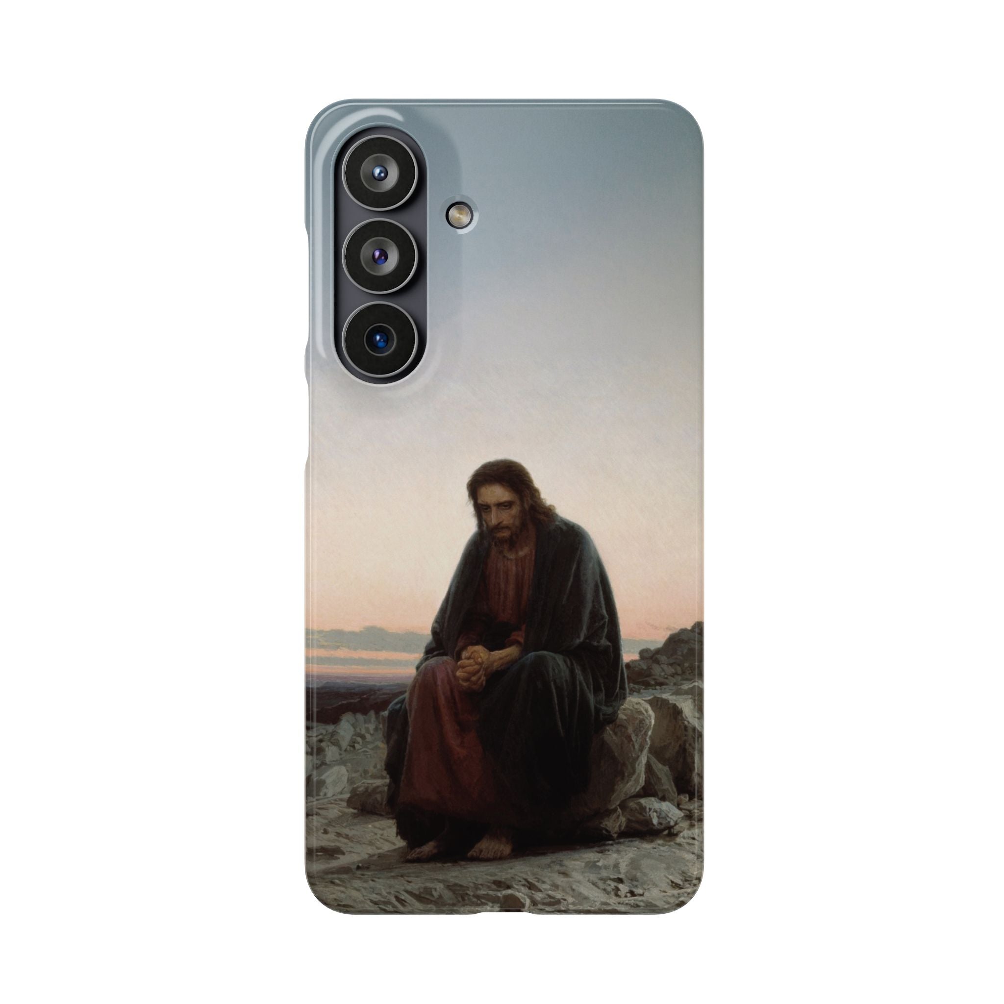 Christ in the Desert by Ivan Kramskoy - Samsung Slim Case