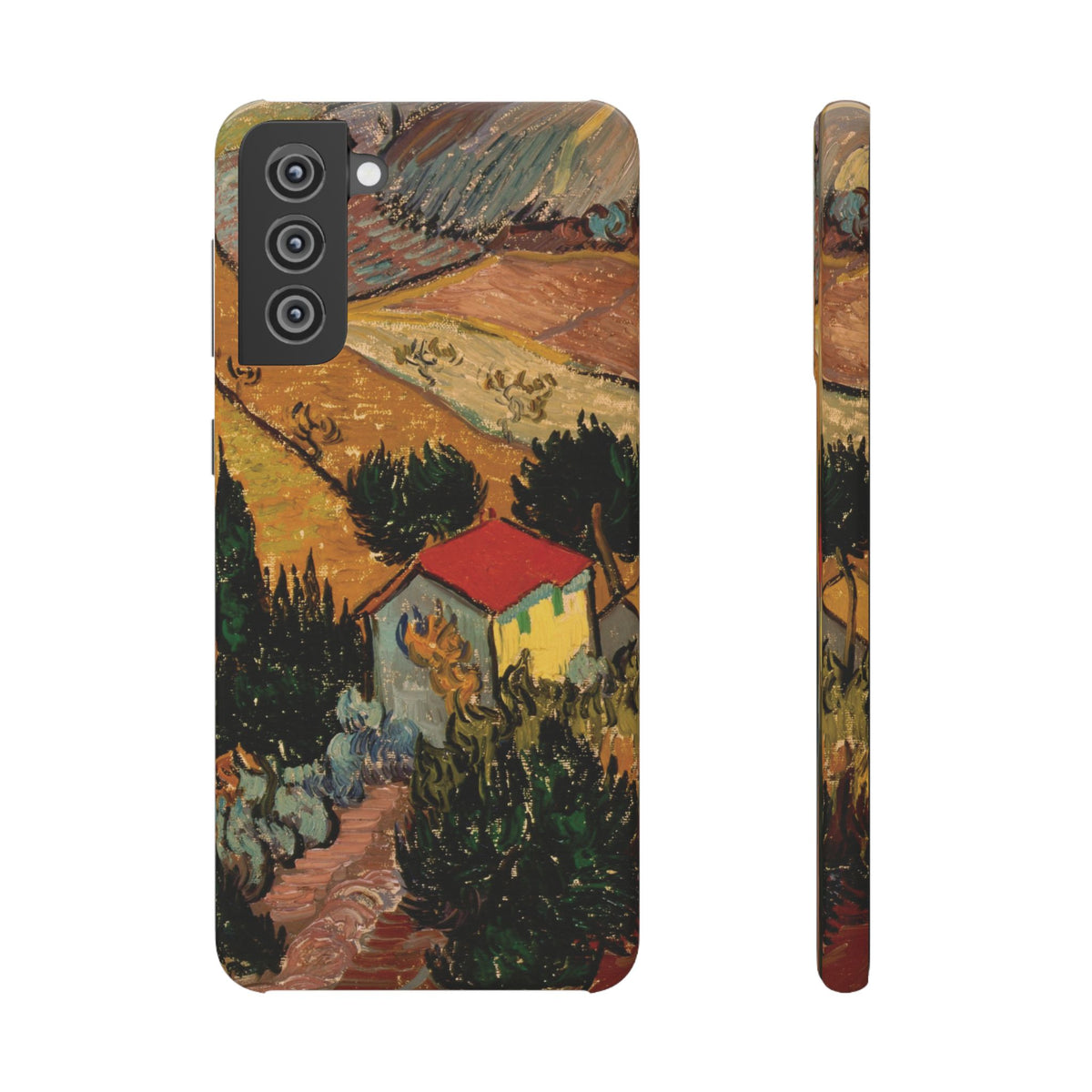 Landscape with House and Ploughman by Vincent van Gogh - Samsung Slim Case