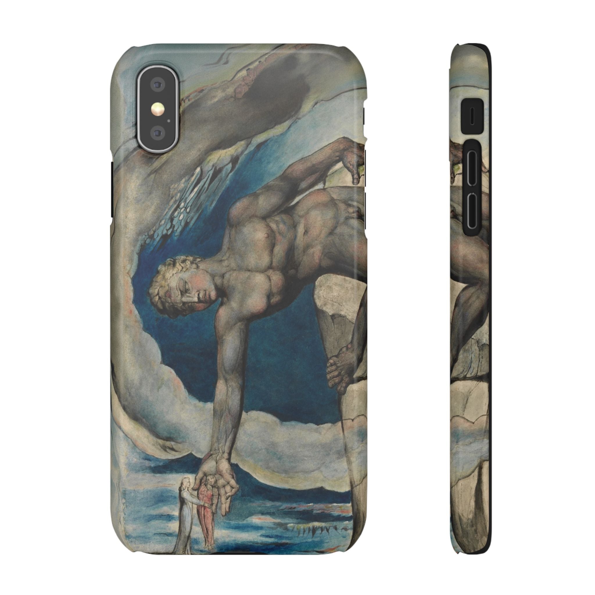 Antaeus setting down Dante and Virgil in the Last Circle of Hell by William Blake - iPhone Slim Case