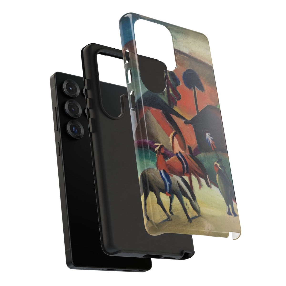 Indians on Horsebacks by August Macke - Samsung Tough Case