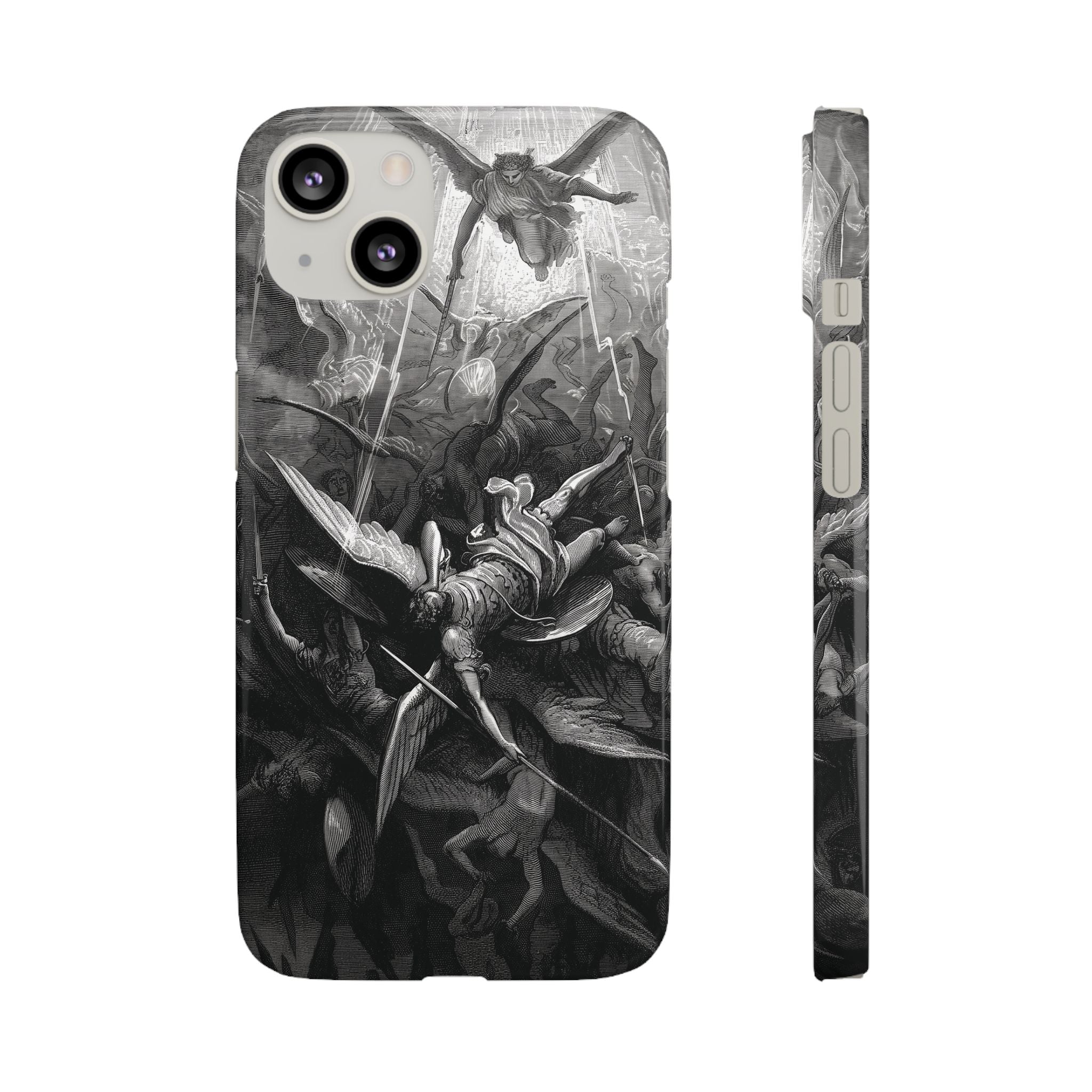 Paradise Lost | The Battle in Heaven by Gustave Doré - iPhone Slim Case