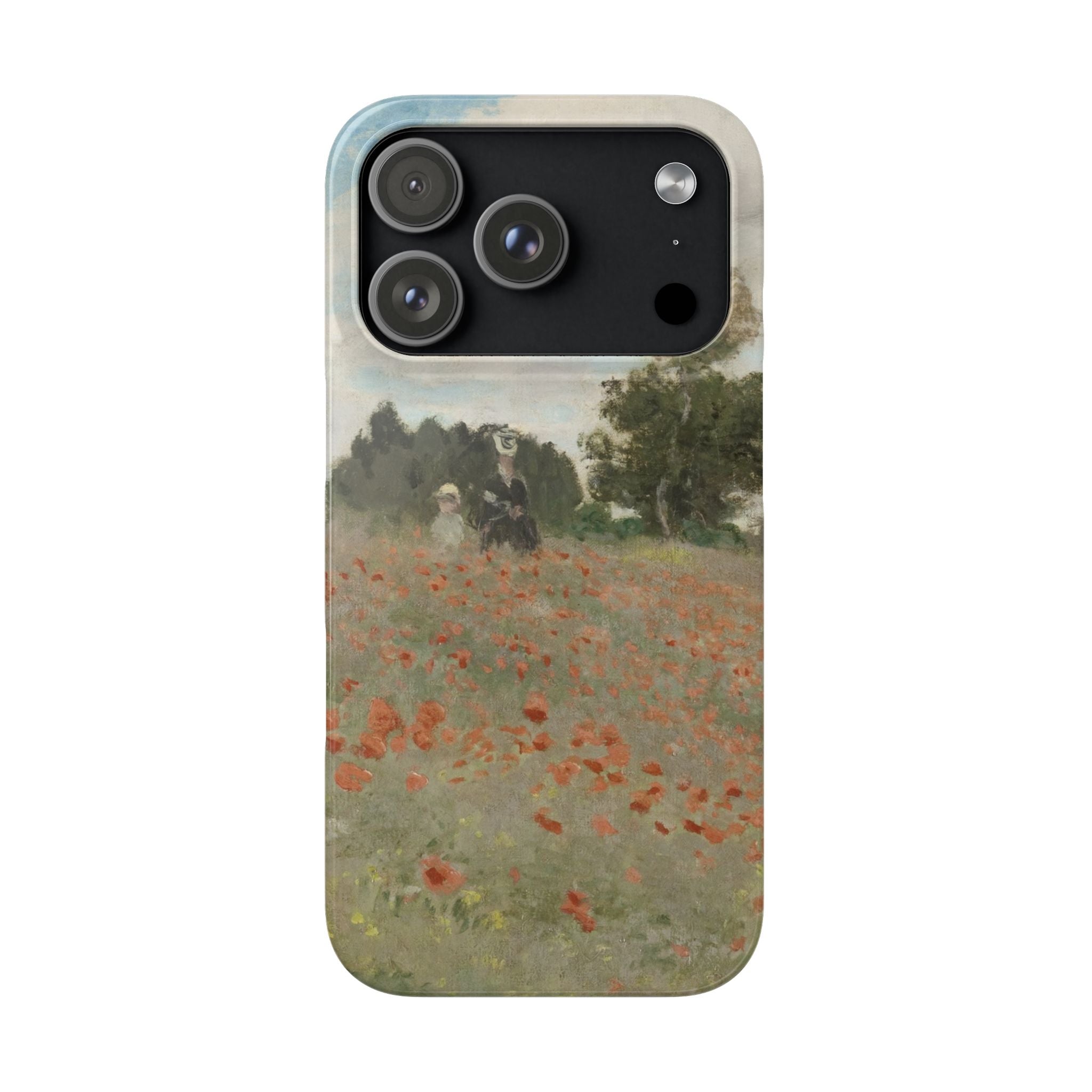 The Poppy Field by Claude Monet - iPhone Slim Case