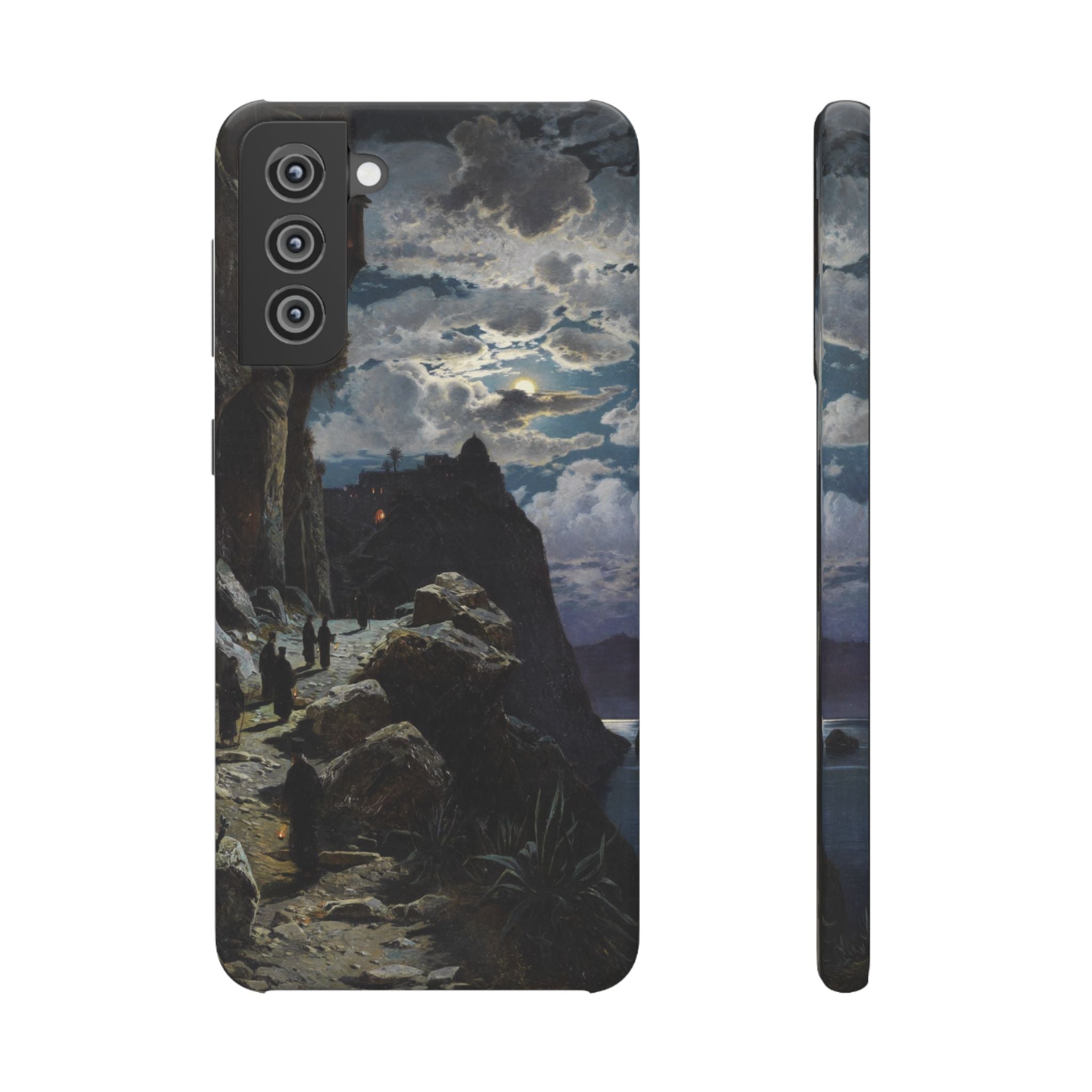 Procession of Monks on Mount Athos by Hermann Corrodi - Samsung Slim Case