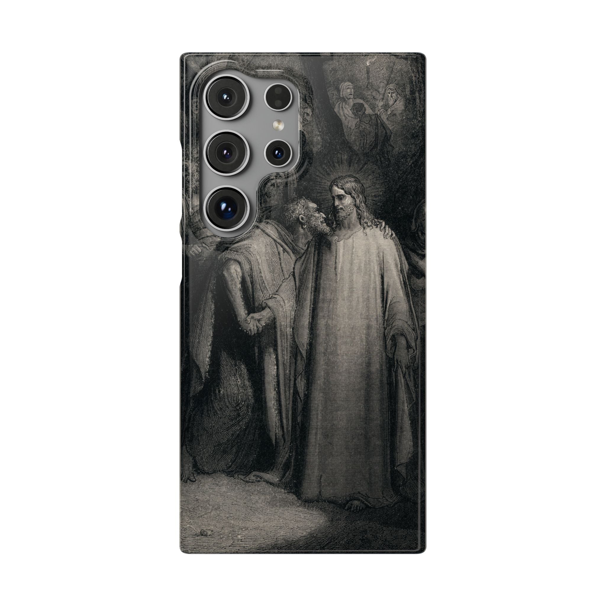 The Holy Bible: Plate CXLI “The Judas Kiss” by Gustave Doré - Samsung Slim Case
