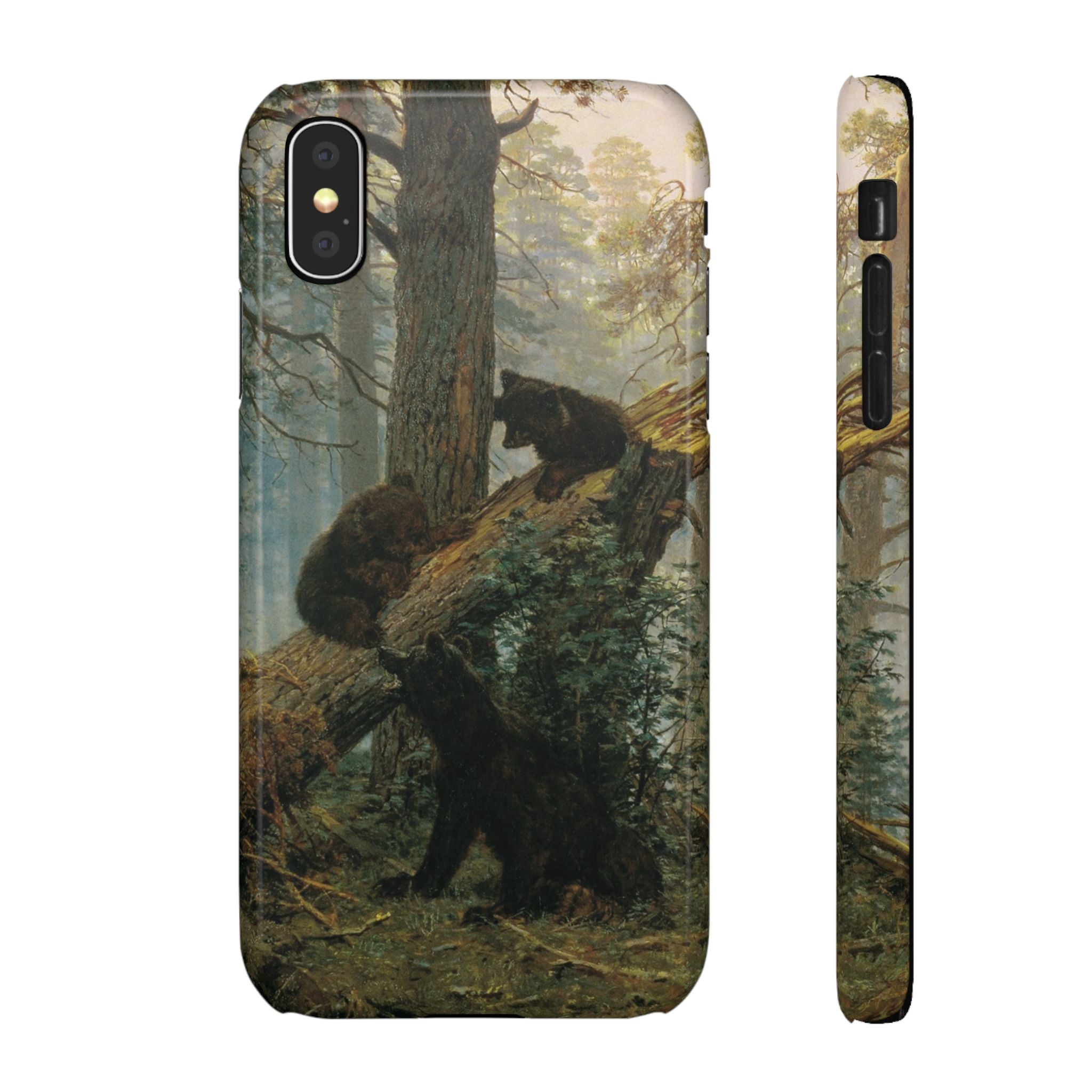 Morning in a Pine Forest by Ivan Ivanovich Shishkin - iPhone Slim Case