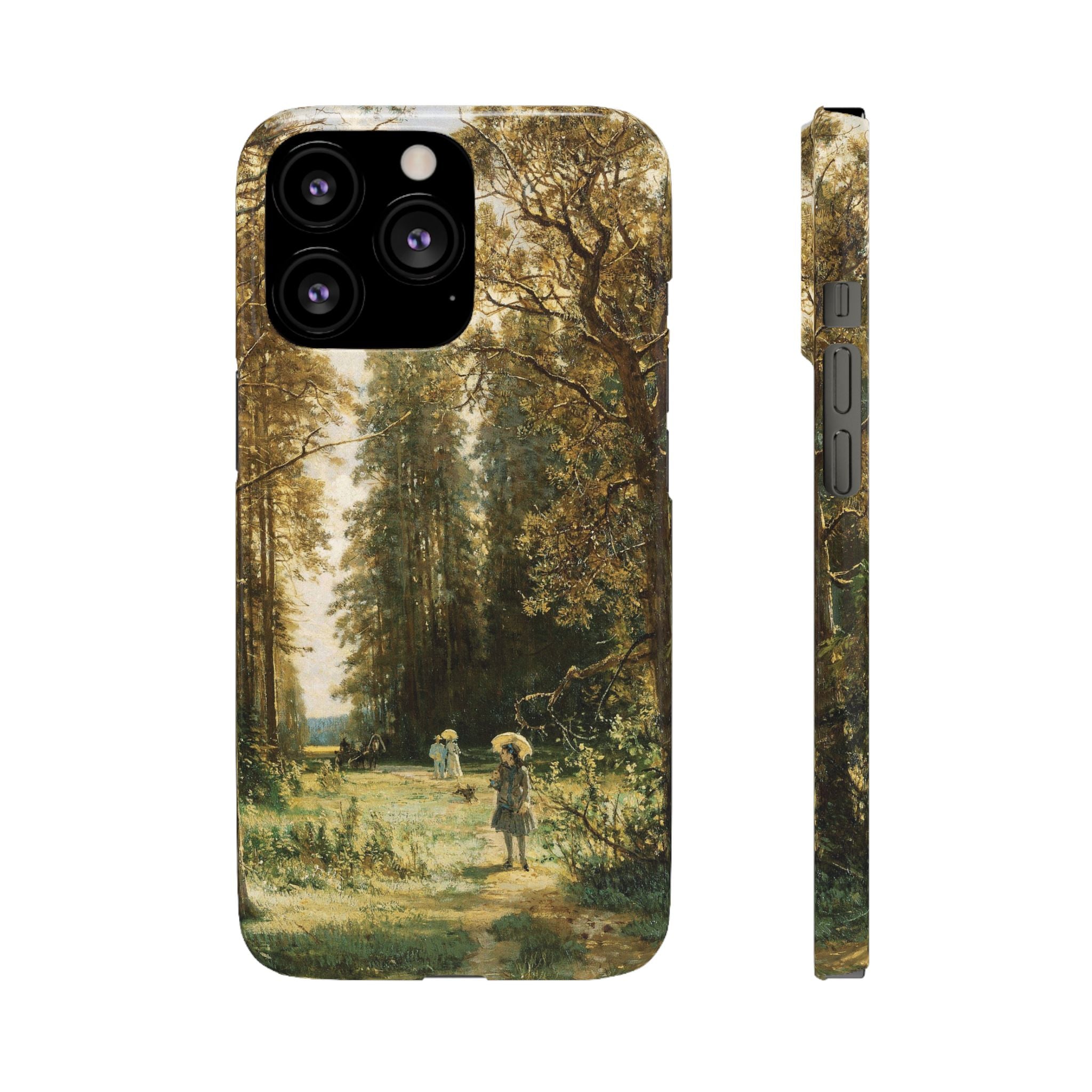 The Path in the Forest by Ivan Ivanovich Shishkin - iPhone Slim Case