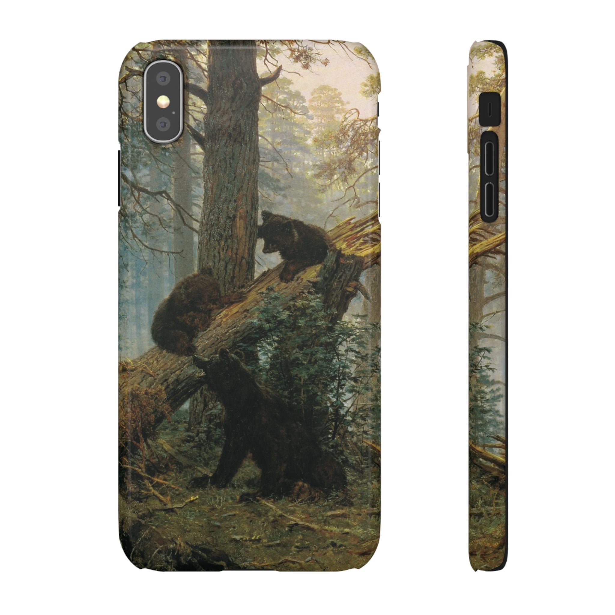 Morning in a Pine Forest by Ivan Ivanovich Shishkin - iPhone Slim Case