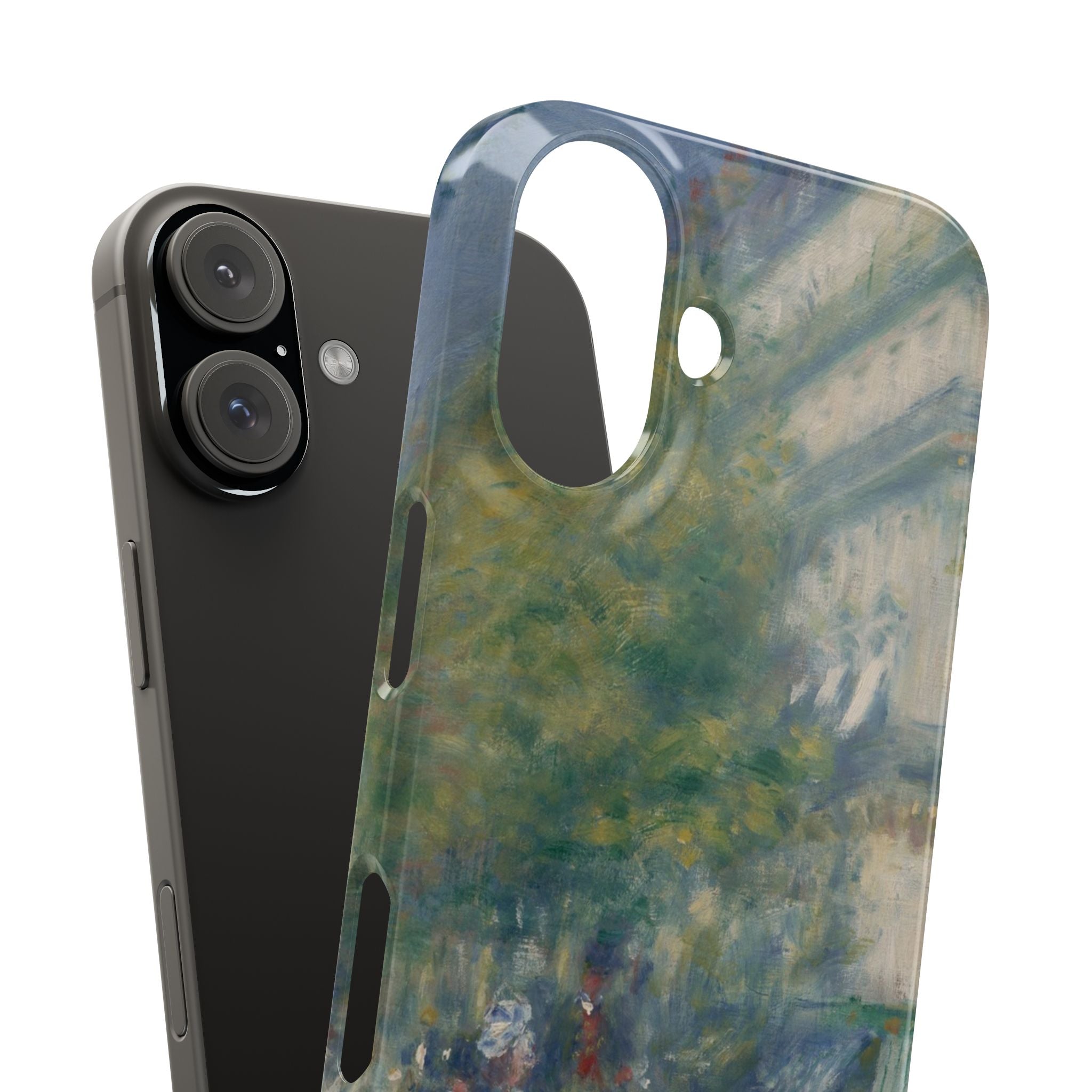 The Grands Boulevards by Pierre Auguste Renoir - iPhone Slim Case