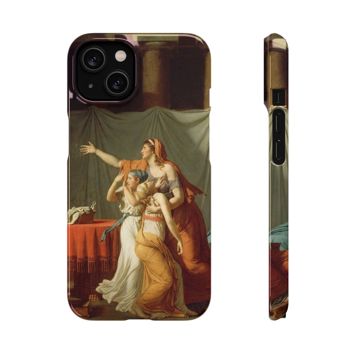The Lictors Bring to Brutus the Bodies of His Sons II by Jacques-Louis David - iPhone Slim Case