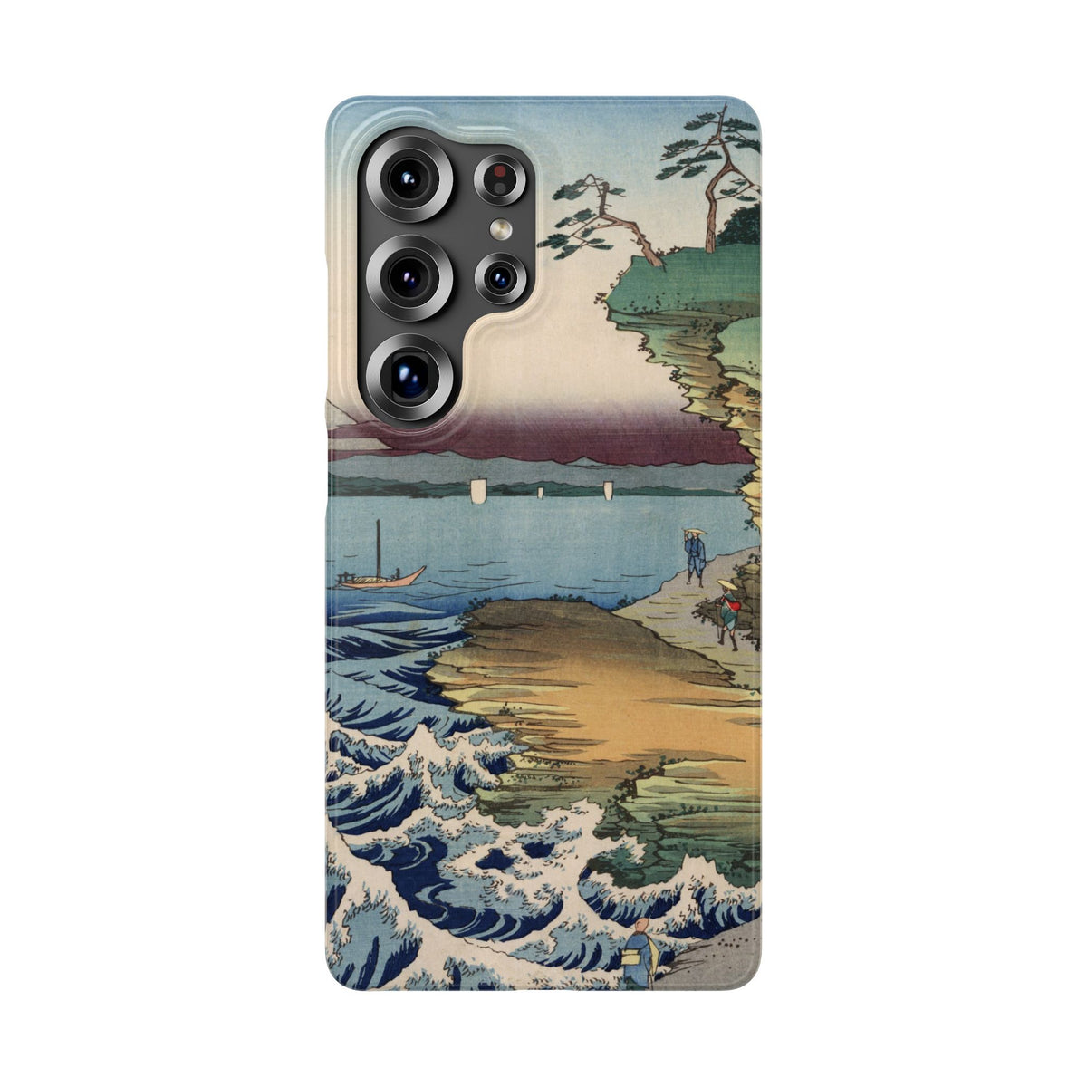 The Hota Coast in Awa Province by Utagawa Hiroshige - Samsung Slim Case