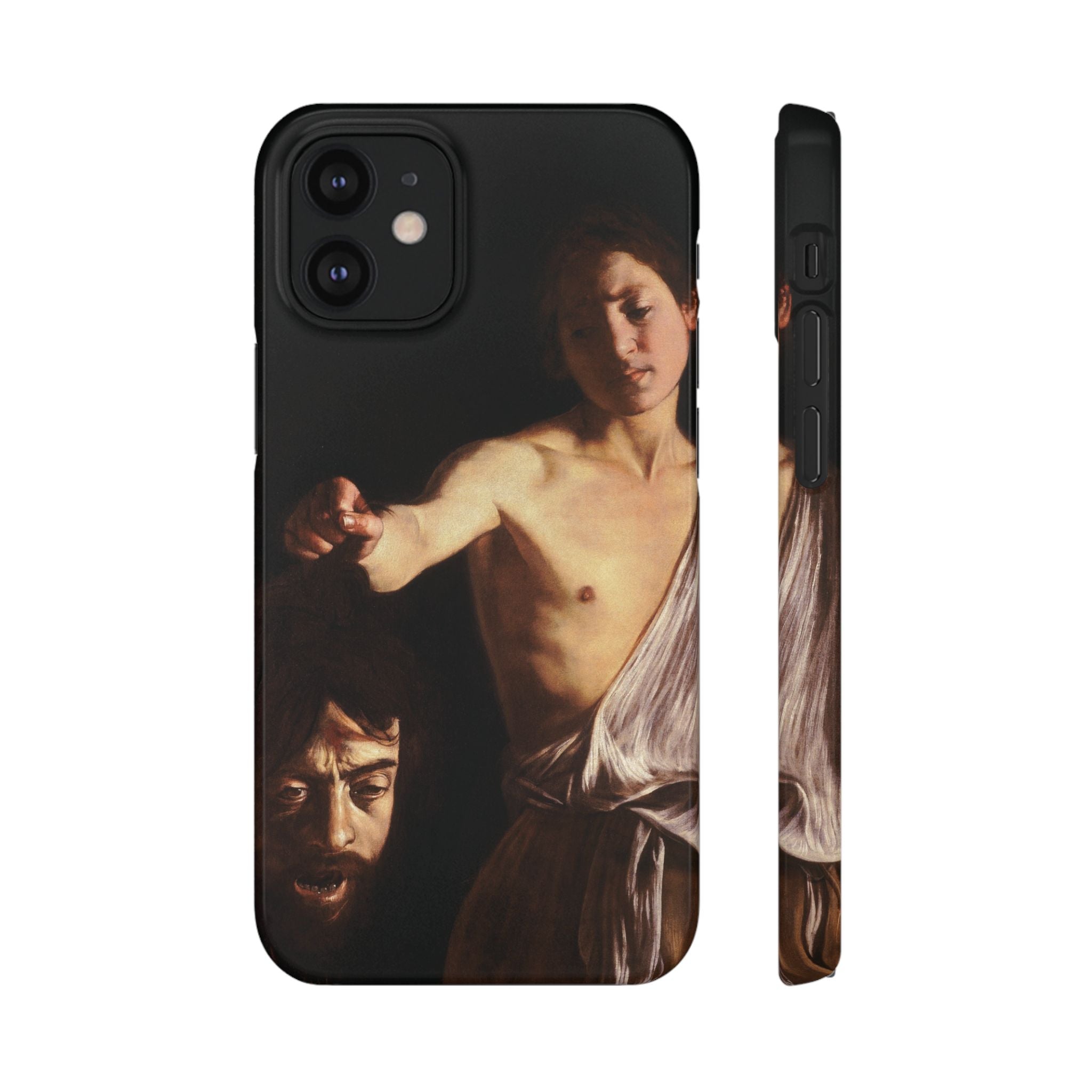 David with the Head of Goliath by Caravaggio - iPhone Slim Case
