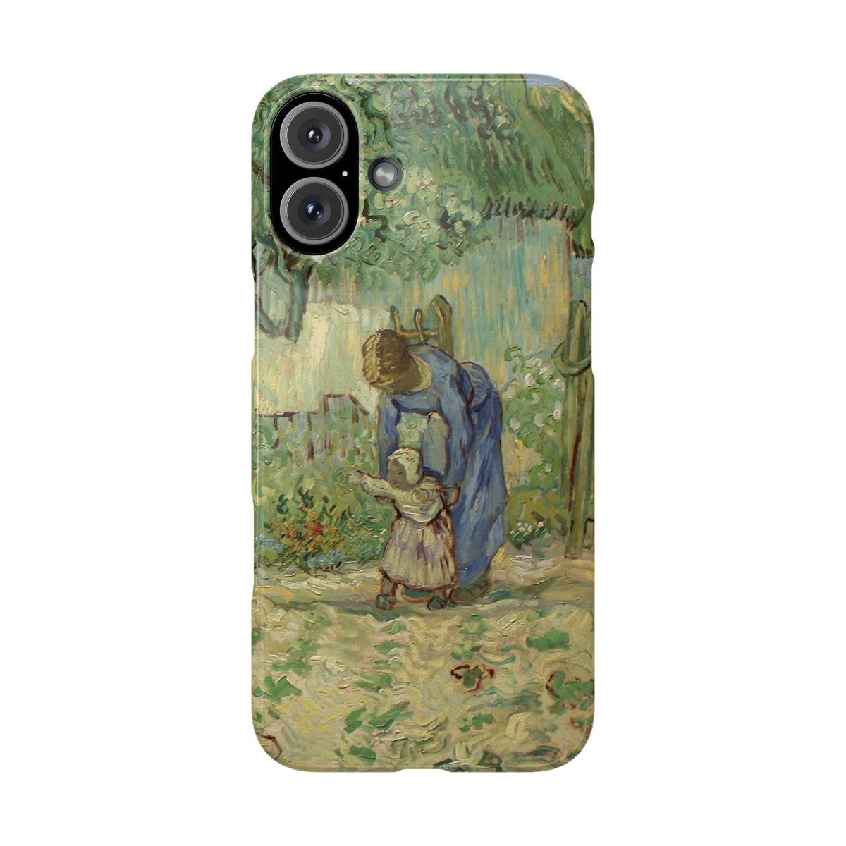 First Steps after Millet by Vincent van Gogh - iPhone Slim Case