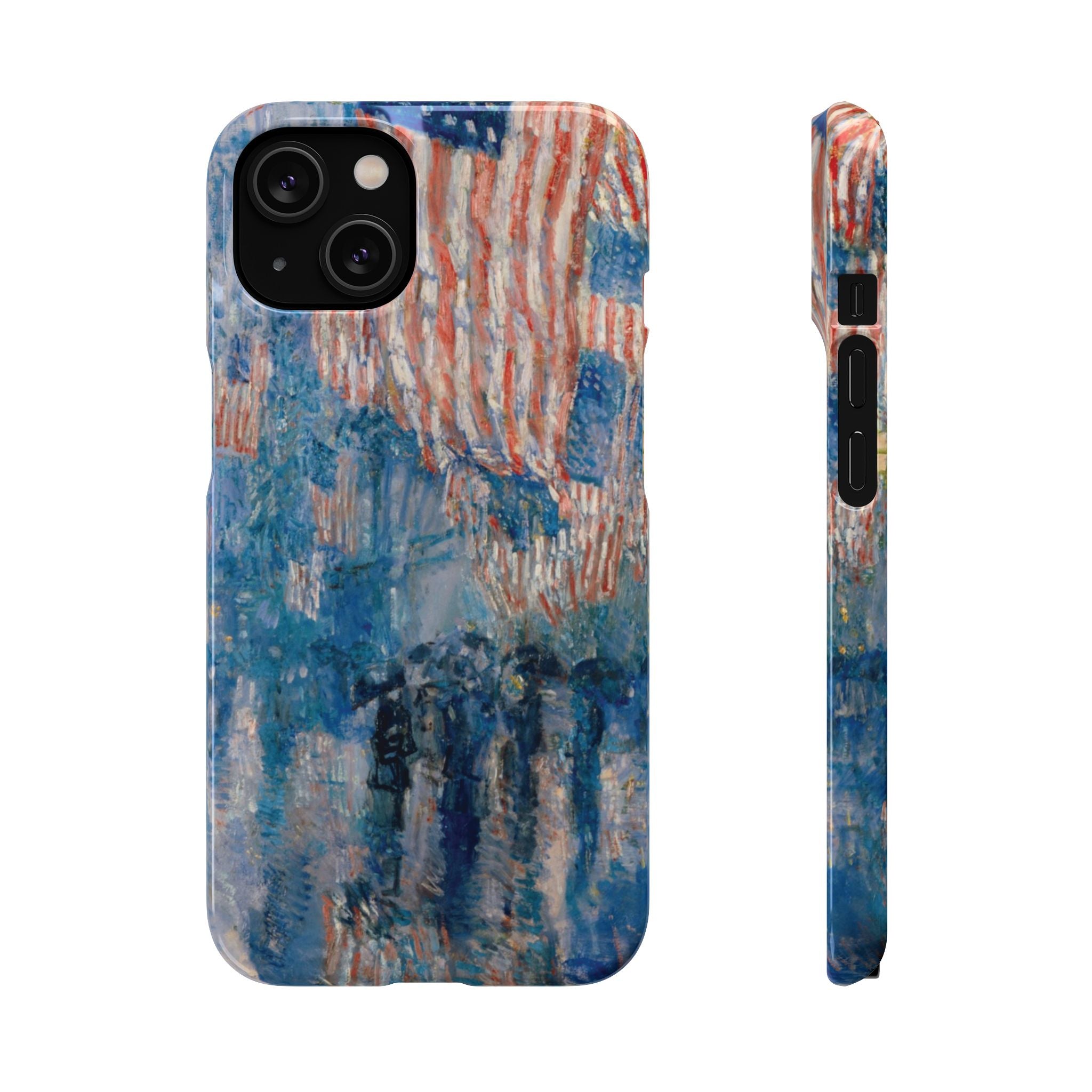 The Avenue in the Rain by Childe Hassam - iPhone Slim Case