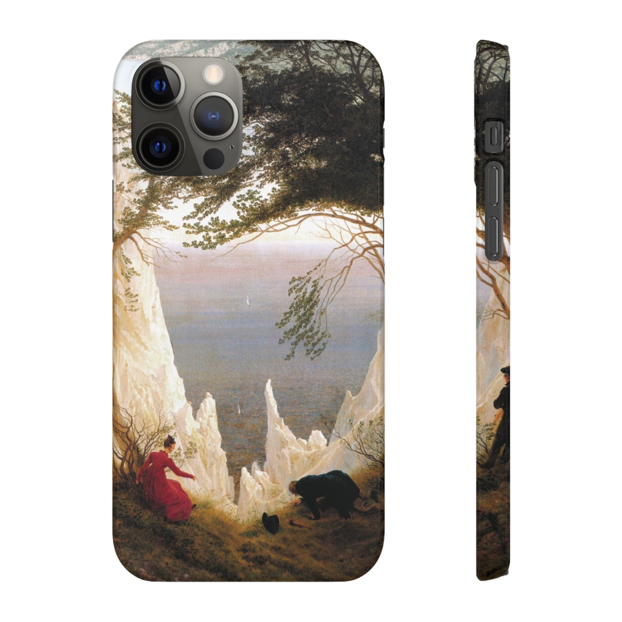 Chalk Cliffs on Rügen by Caspar David Friedrich - iPhone Slim Case