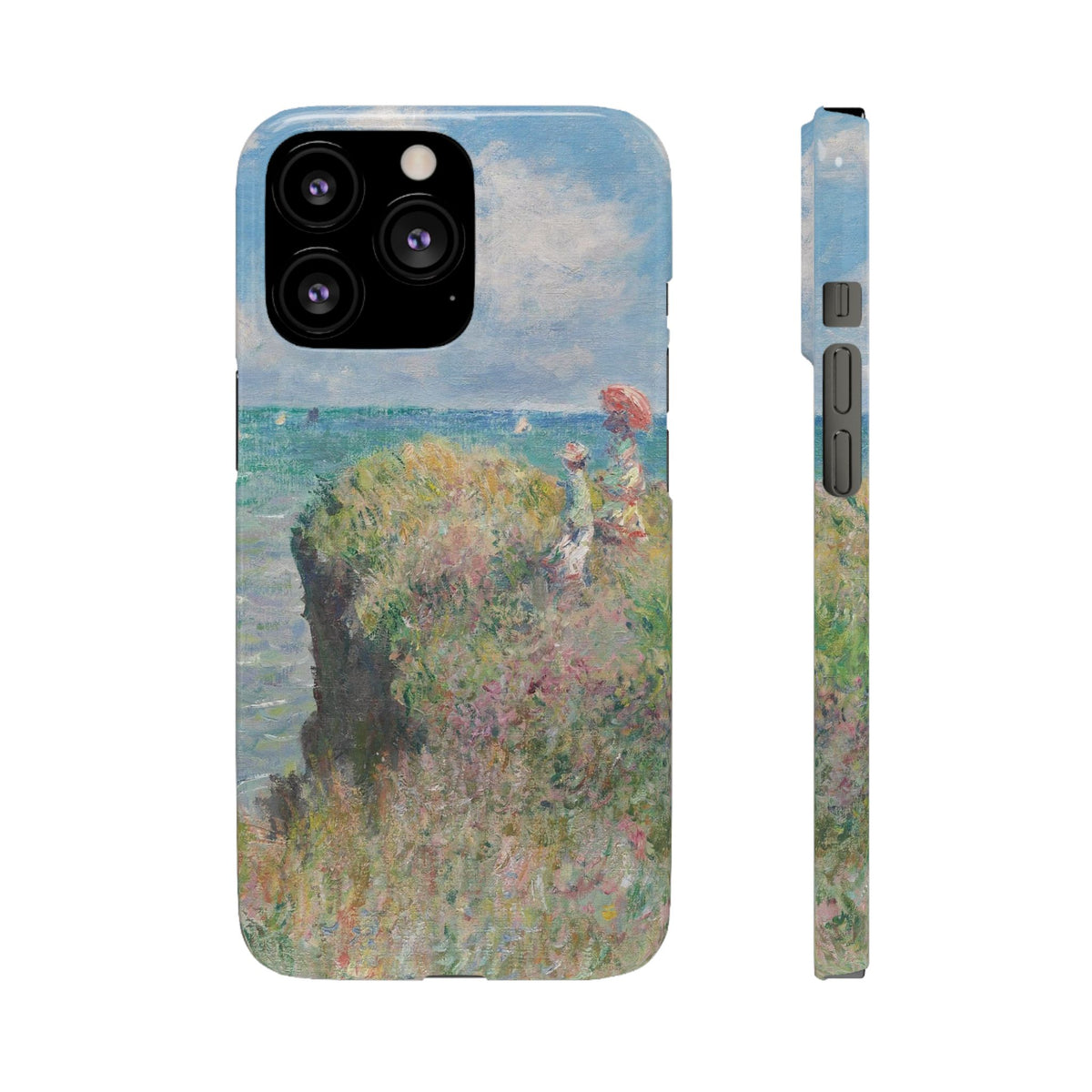Cliff Walk at Pourville by Claude Monet - iPhone Slim Case
