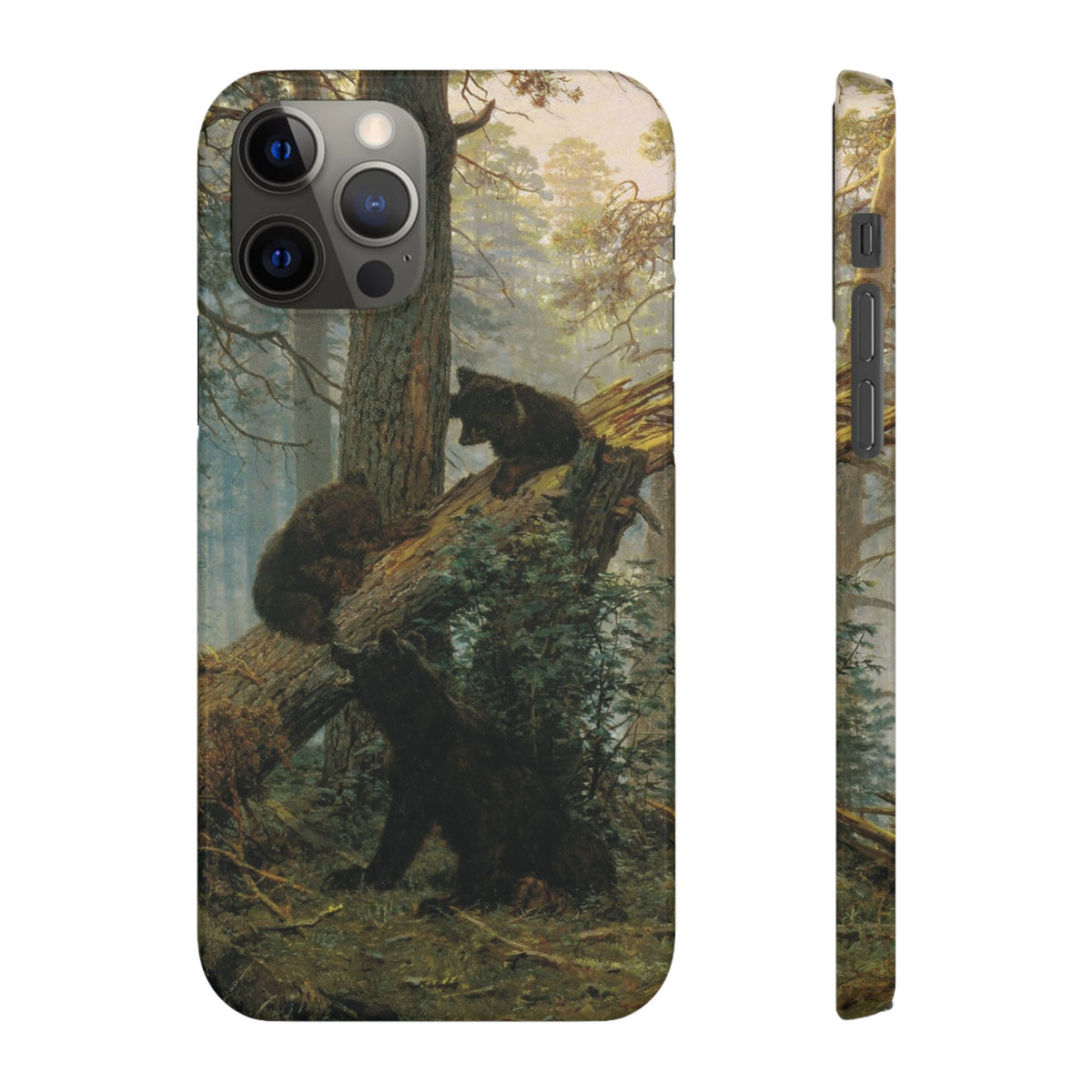 Morning in a Pine Forest by Ivan Ivanovich Shishkin - iPhone Slim Case