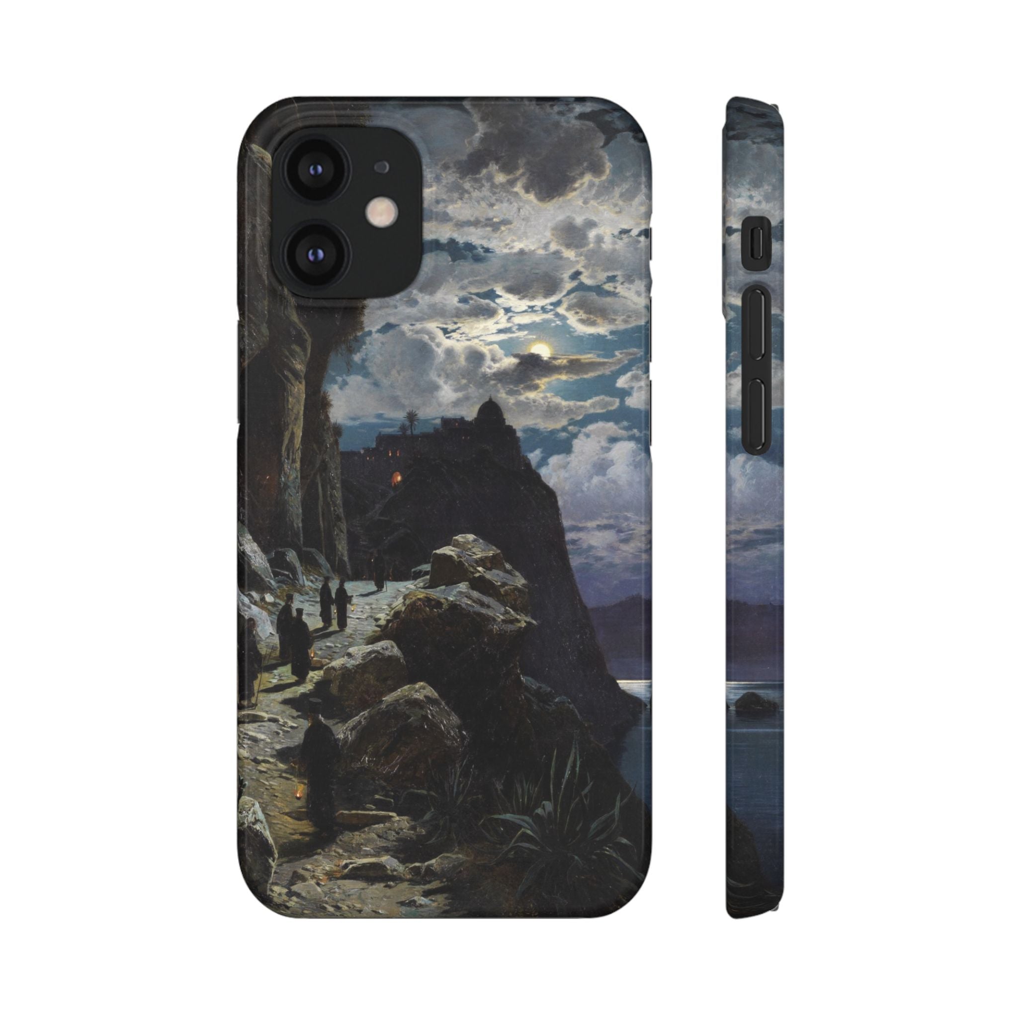 Procession of Monks on Mount Athos by Hermann Corrodi - iPhone Slim Case