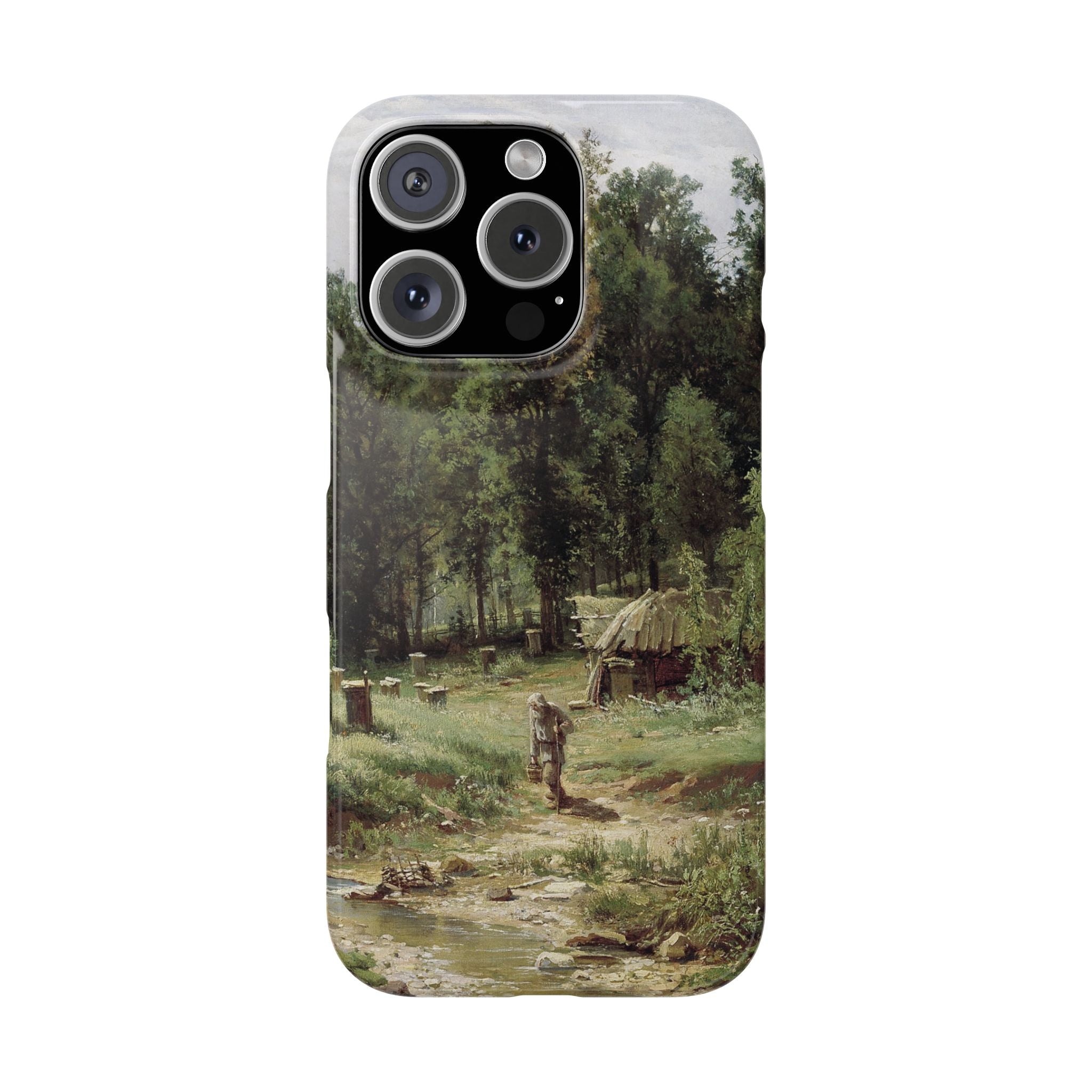 An Apiary in the Forest by Ivan Ivanovich Shishkin - iPhone Slim Case