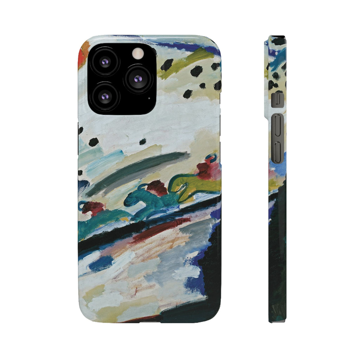 Romantic Landscape by Vasily Kandinsky - iPhone Slim Case