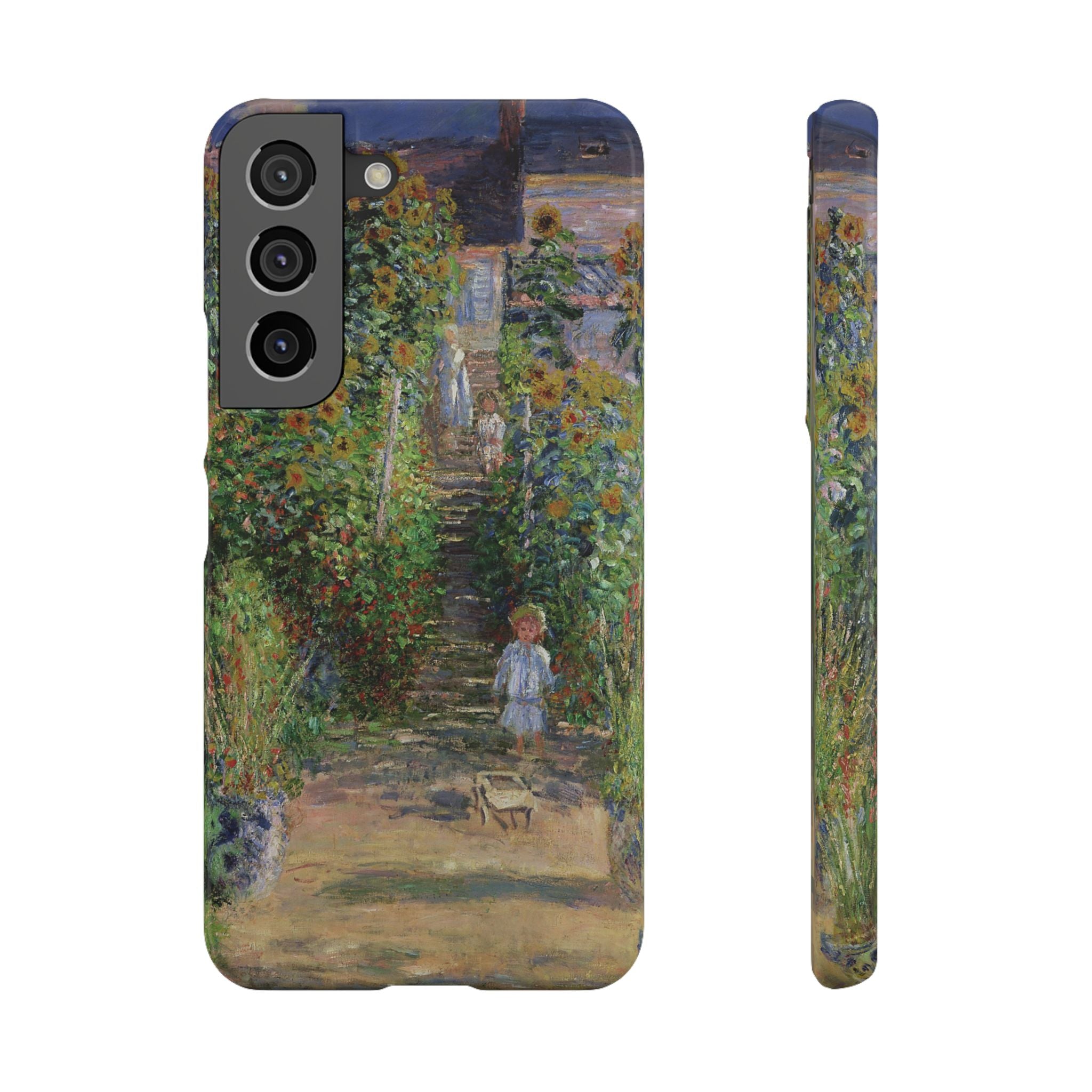 Monets Garden at Vetheuil by Claude Monet - Samsung Slim Case