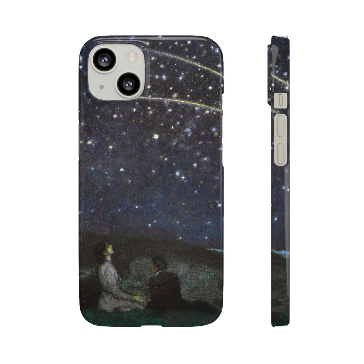 Falling Stars by Franz von Stuck - iPhone Slim Case
