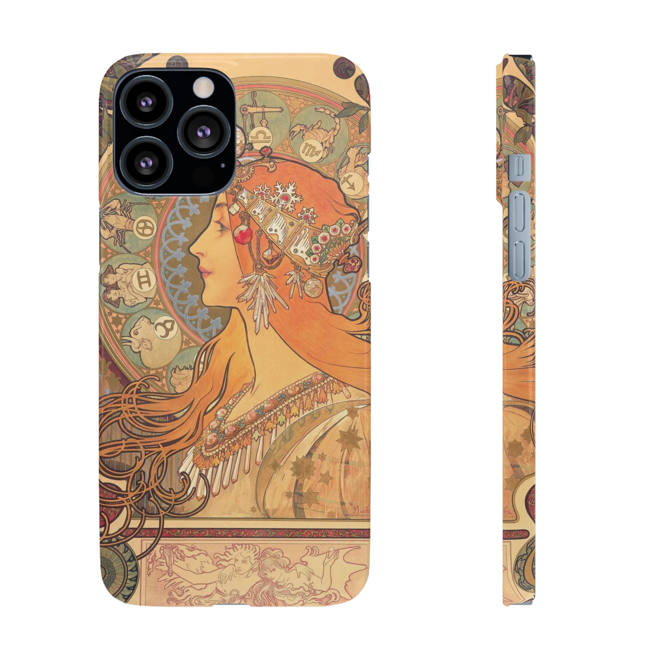 Zodiac by Alphonse Mucha - iPhone Slim Case