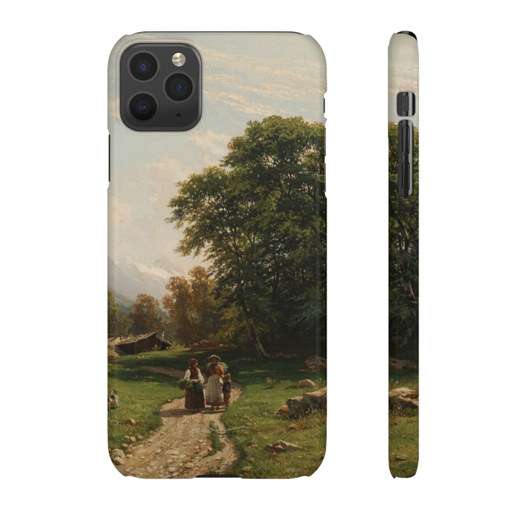 Swiss Landscape by Ivan Ivanovich Shishkin - iPhone Slim Case