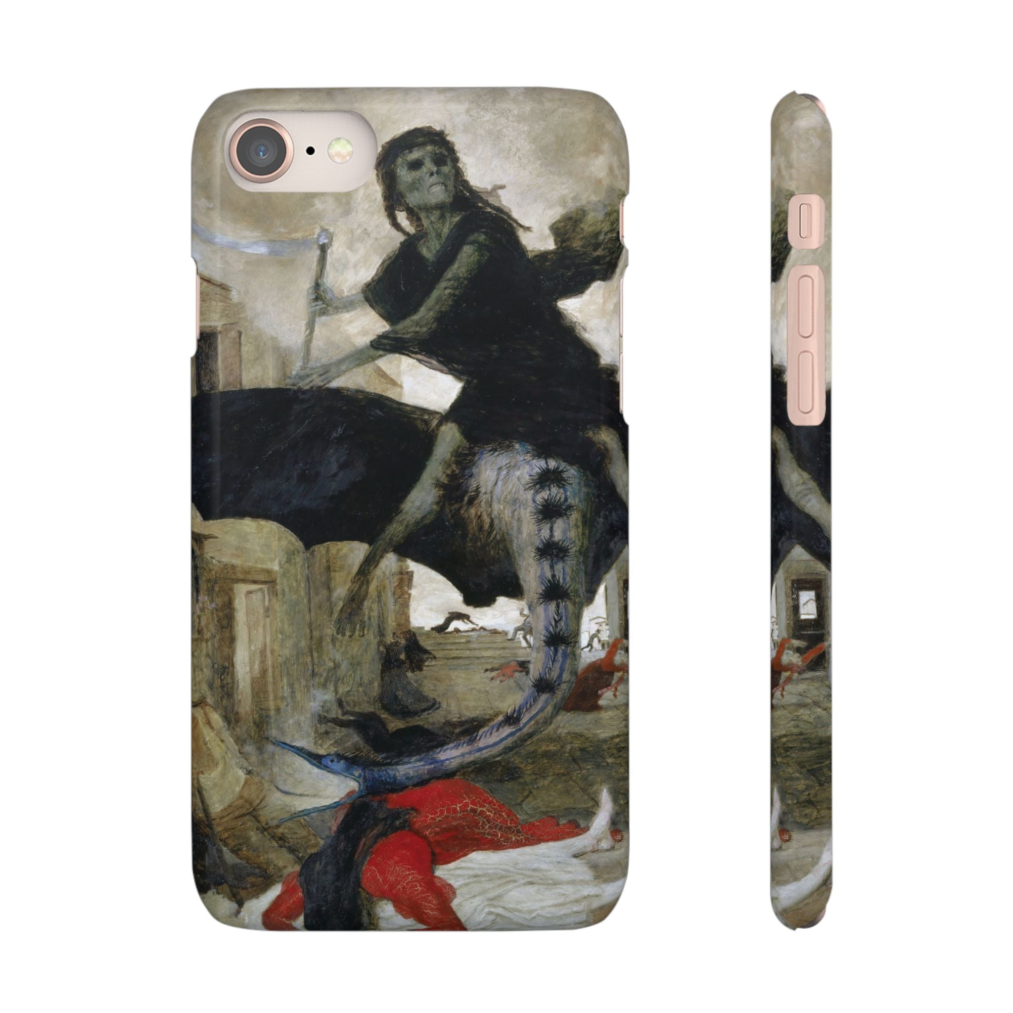 The Plague by Arnold Böcklin - iPhone Slim Case