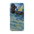 Fishing Boats at Sea by Vincent van Gogh - Samsung Tough Case