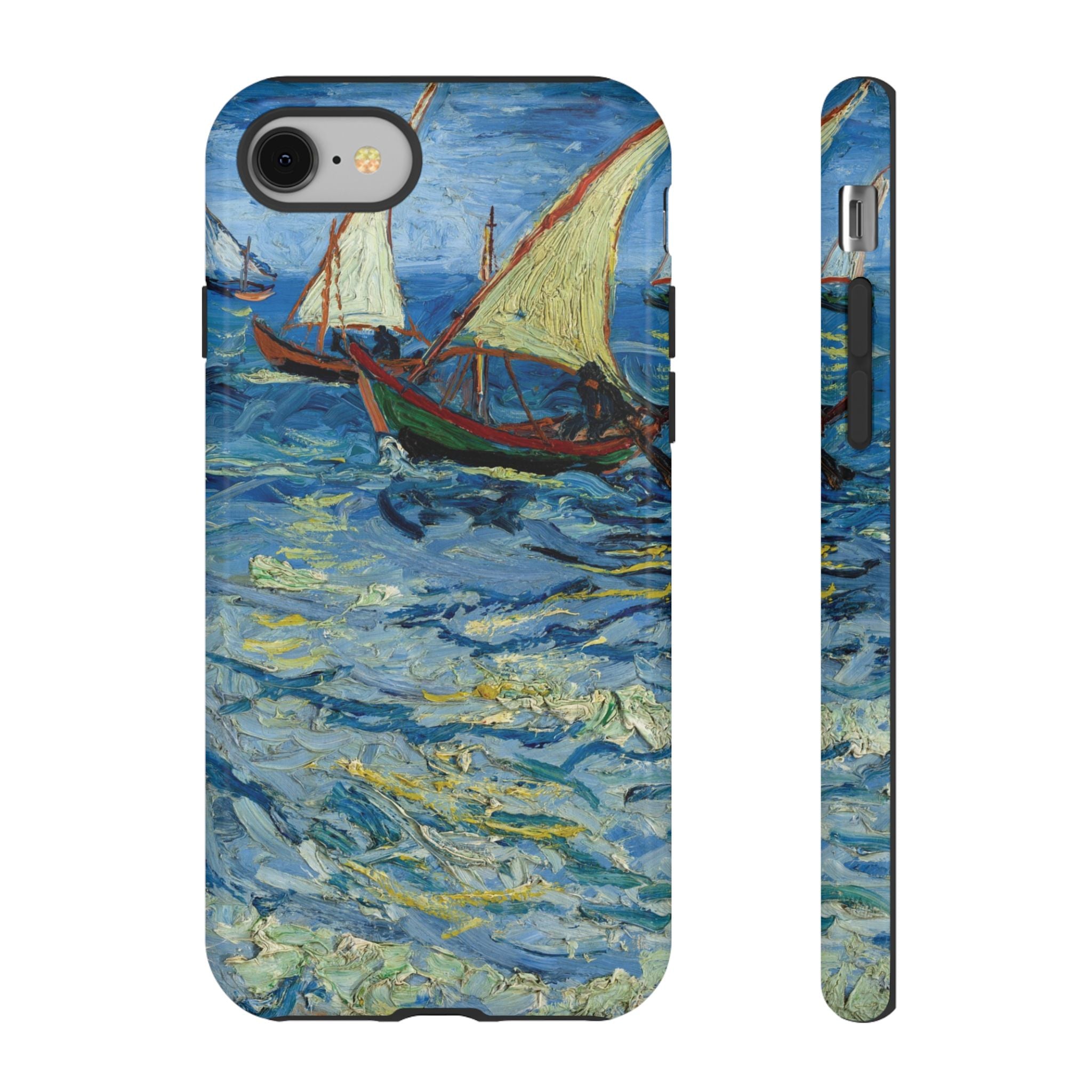 Fishing Boats at Sea by Vincent van Gogh - iPhone Tough Case
