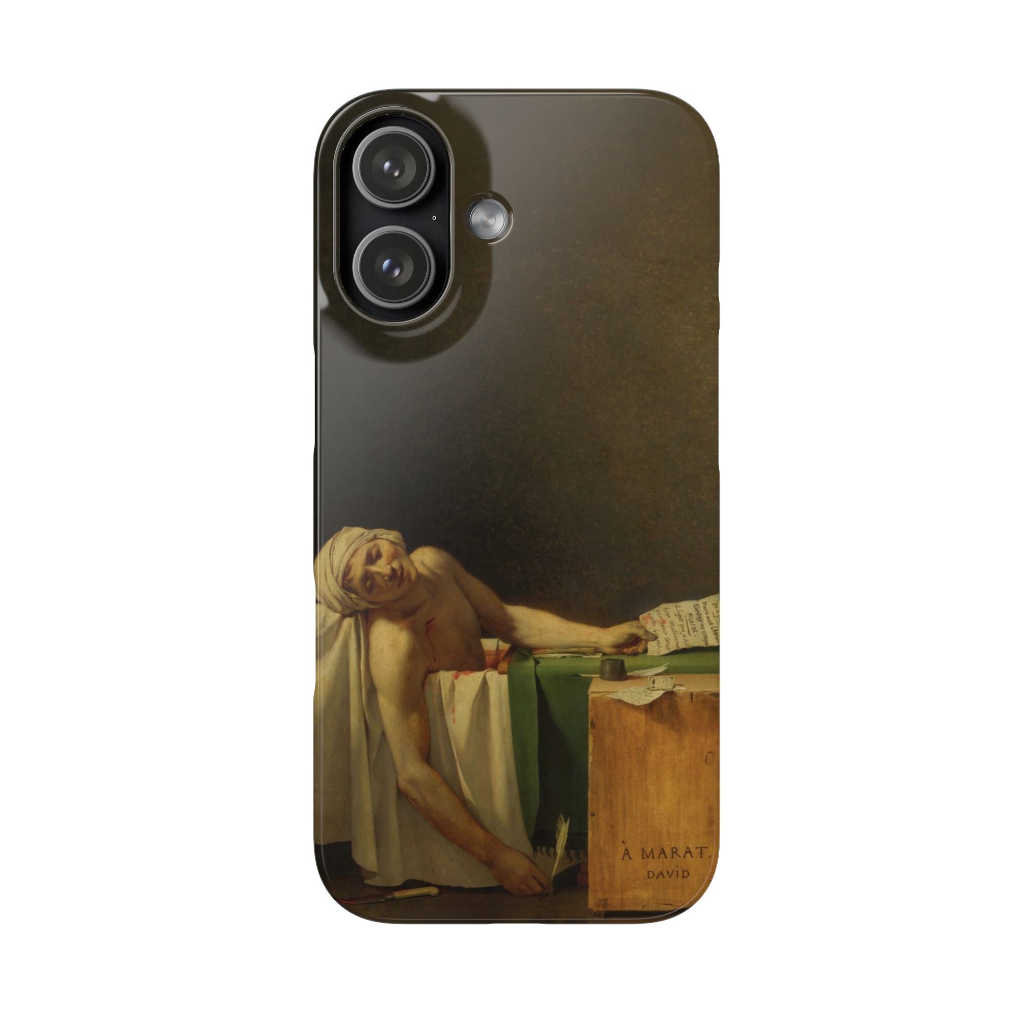 The Death of Marat by Jacques-Louis David - iPhone Slim Case