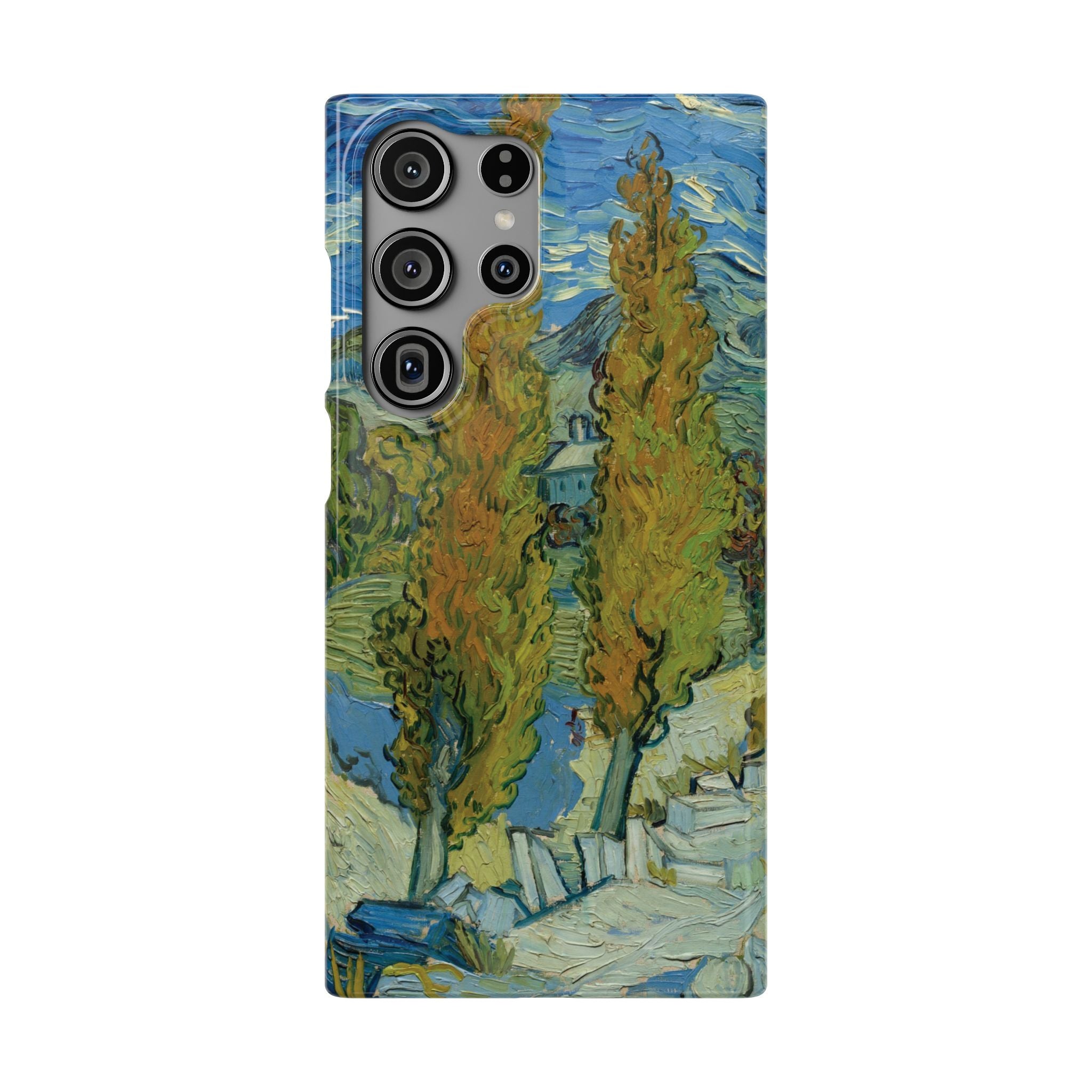 Two Poplars in the Alpilles near Saint-Rémy by Vincent van Gogh - Samsung Slim Case