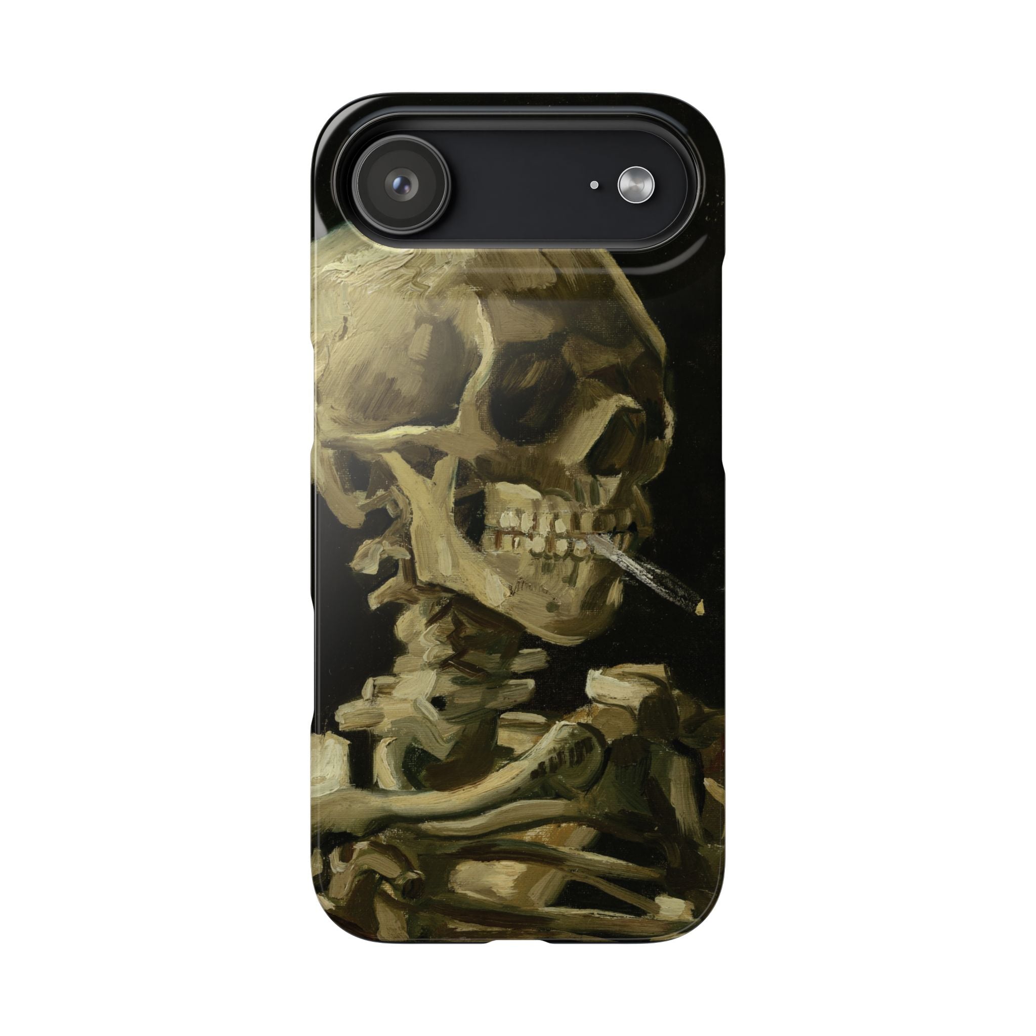 Head of a Skeleton with a Burning Cigarette by Vincent van Gogh - iPhone Slim Case
