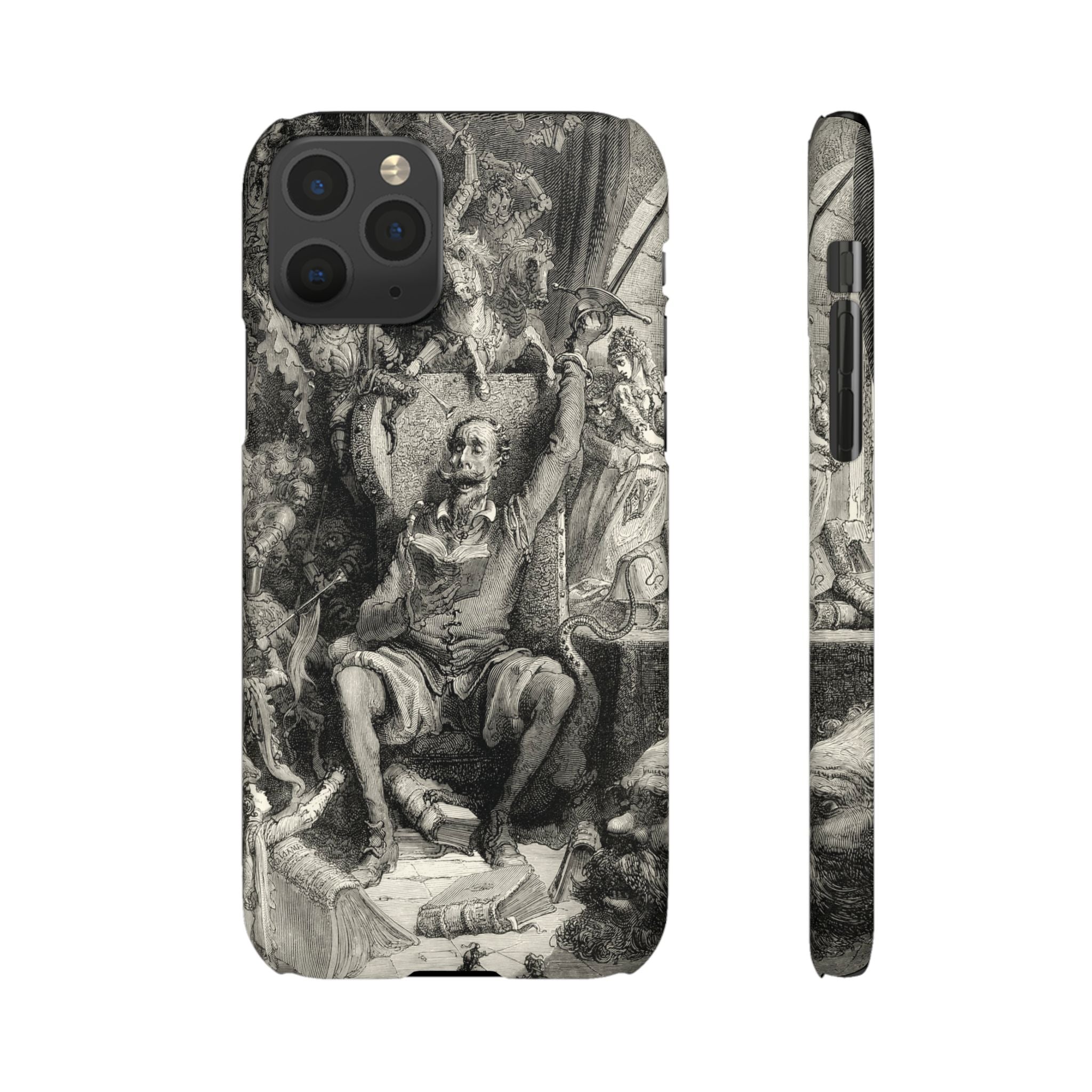 Don Quixote and His Visions by Gustave Doré - iPhone Slim Case