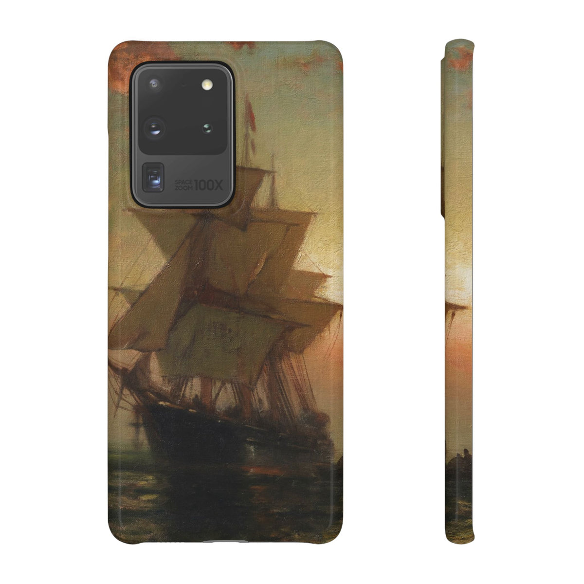 Ships at Night by Edward Moran - Samsung Slim Case