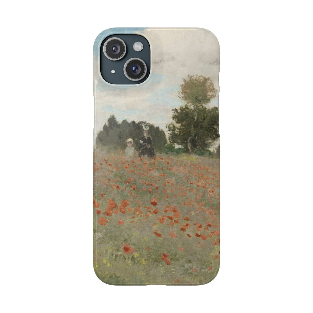 The Poppy Field by Claude Monet - iPhone Slim Case