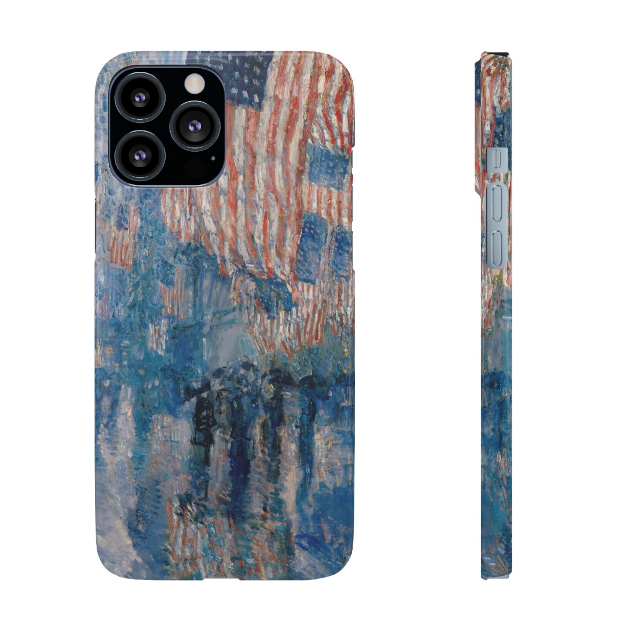 The Avenue in the Rain by Childe Hassam - iPhone Slim Case
