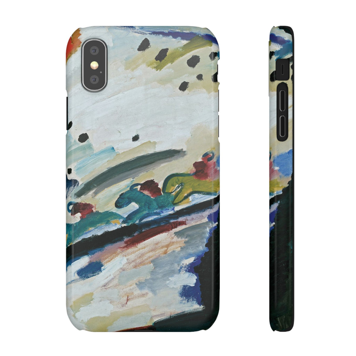 Romantic Landscape by Vasily Kandinsky - iPhone Slim Case