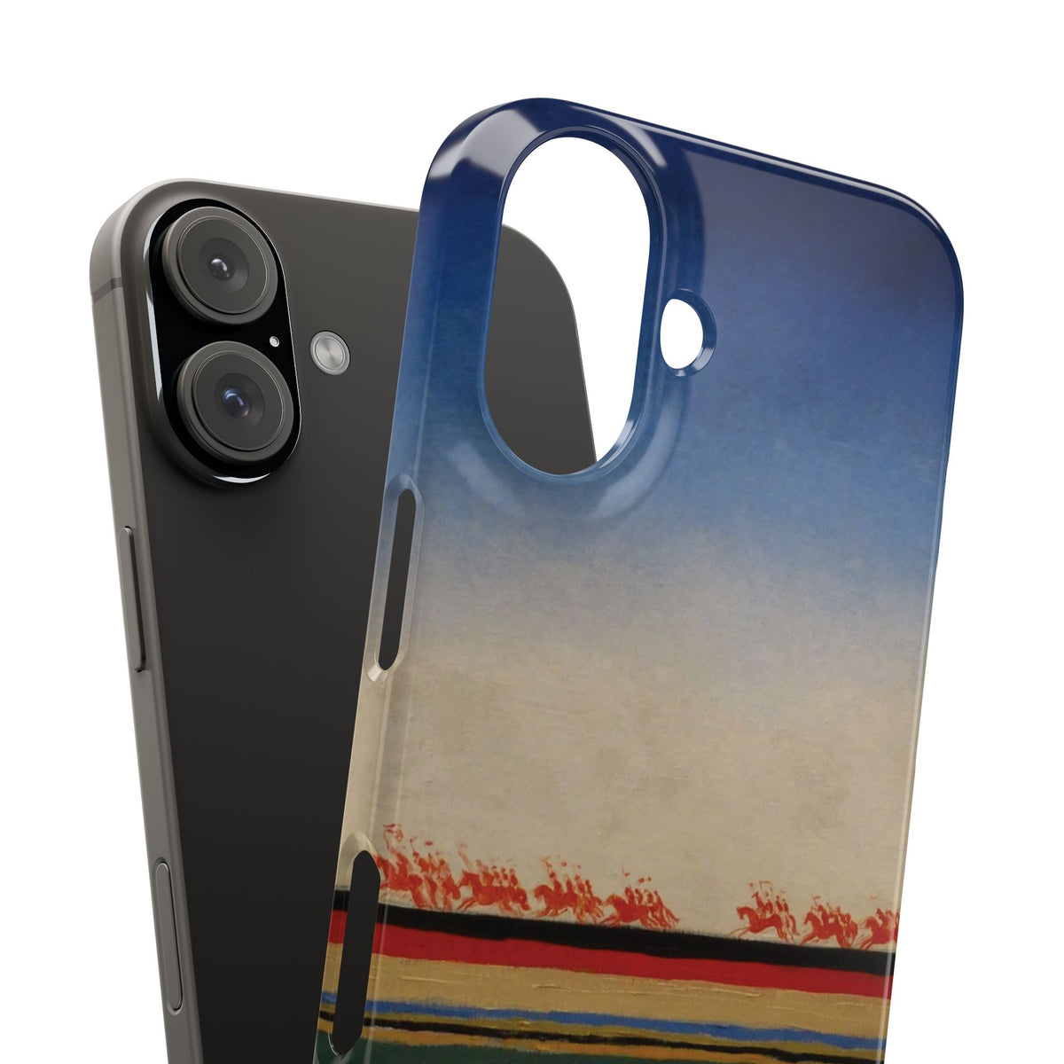 Red Cavalry Riding by Kazimir Malevich - iPhone Slim Case