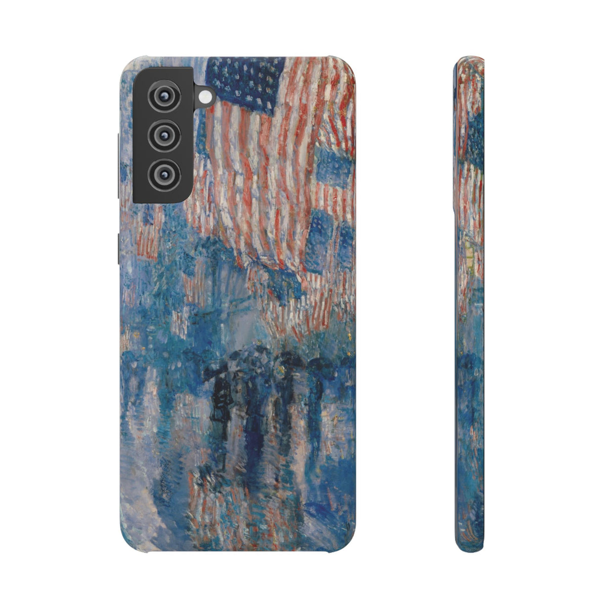 The Avenue in the Rain by Childe Hassam - Samsung Slim Case