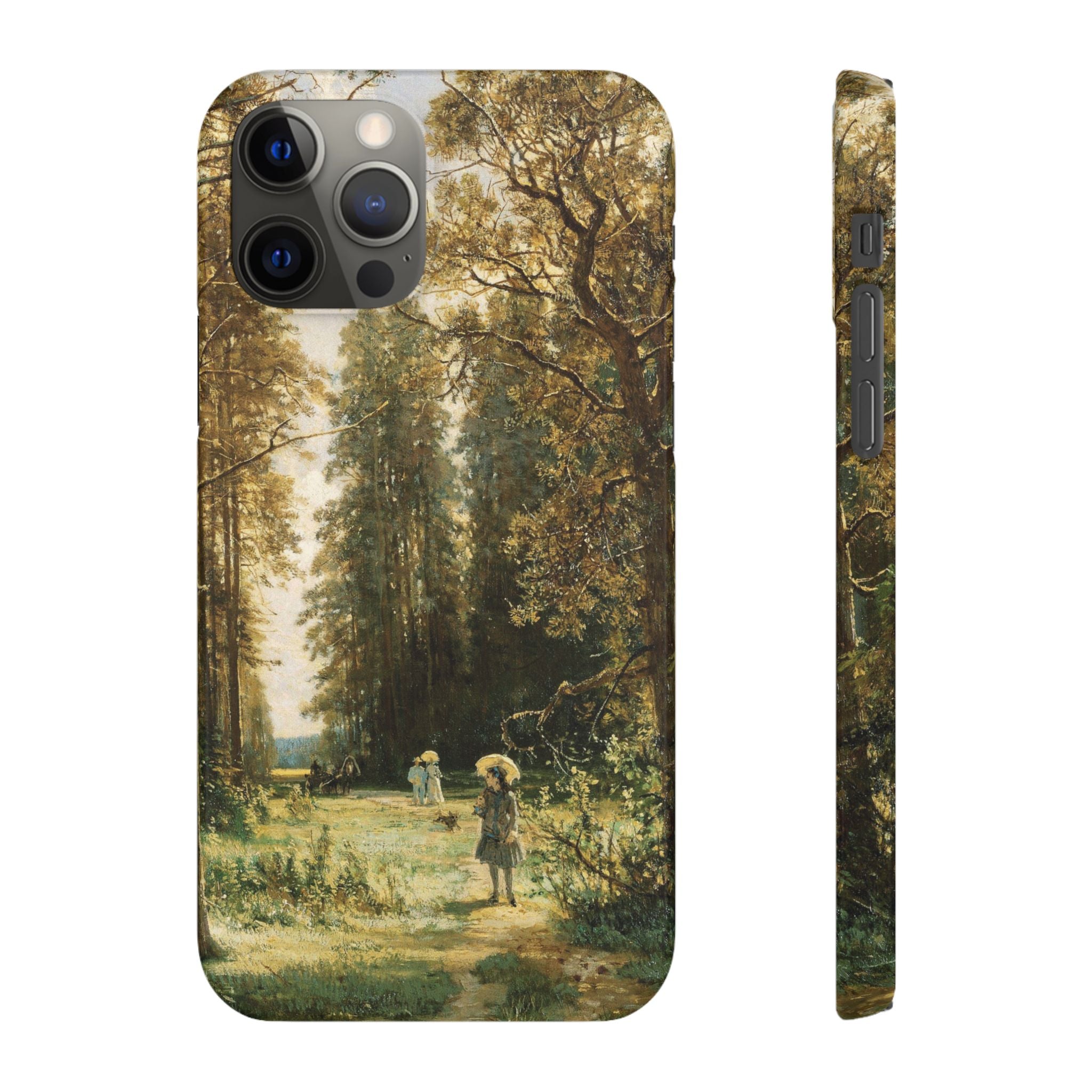 The Path in the Forest by Ivan Ivanovich Shishkin - iPhone Slim Case