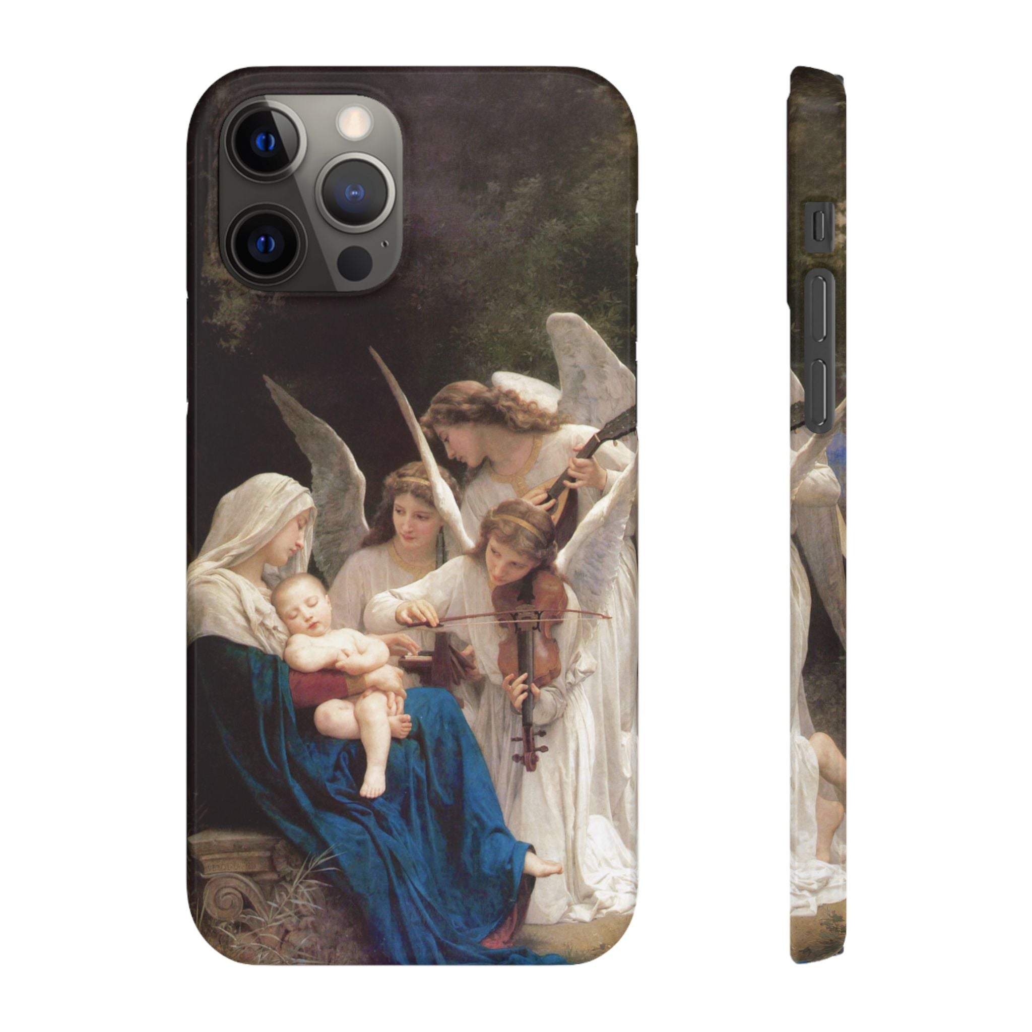 The Virgin of the angels by William-Adolphe Bouguereau - iPhone Slim Case