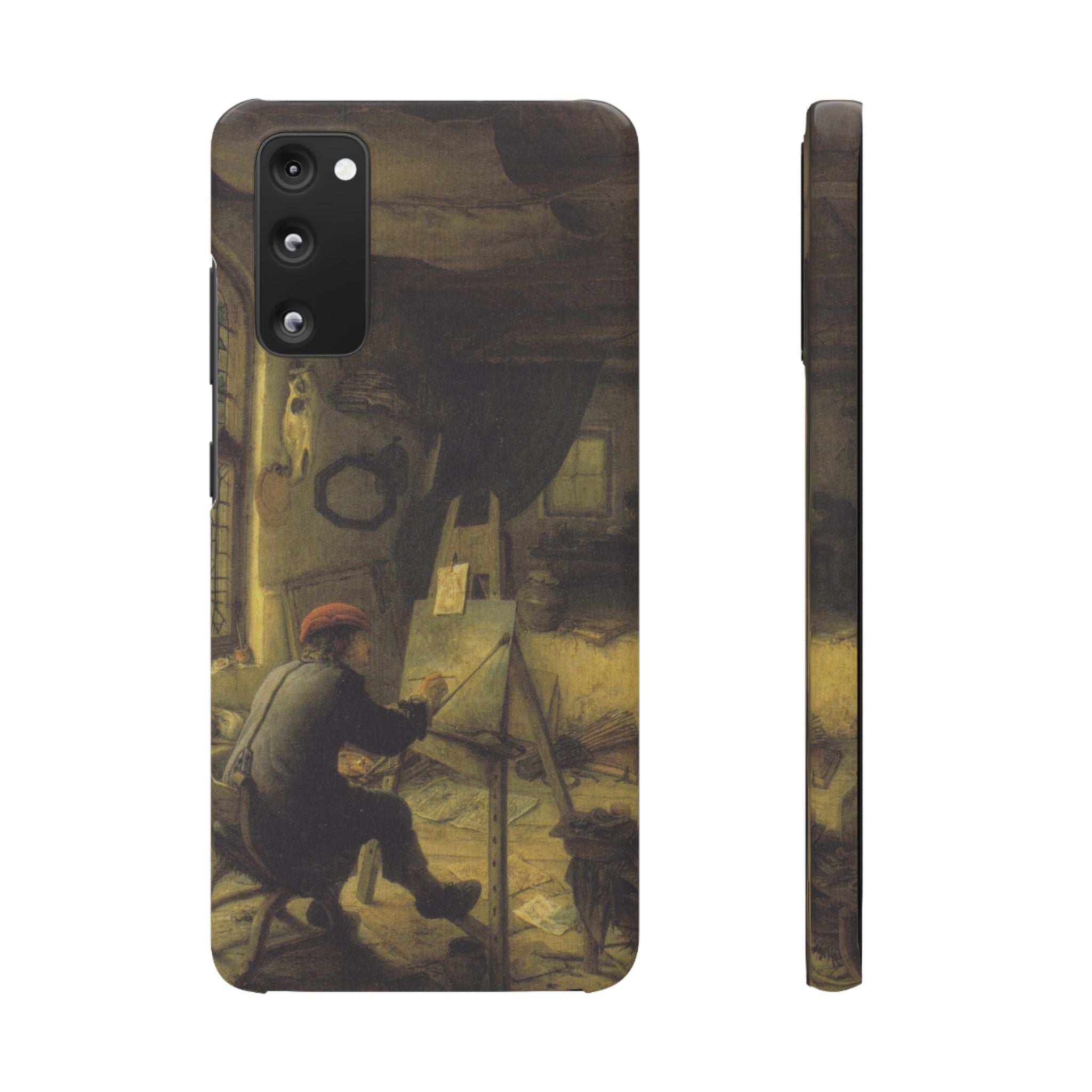 The Painter in His Workshop by Adriaen van Ostade - Samsung Slim Case