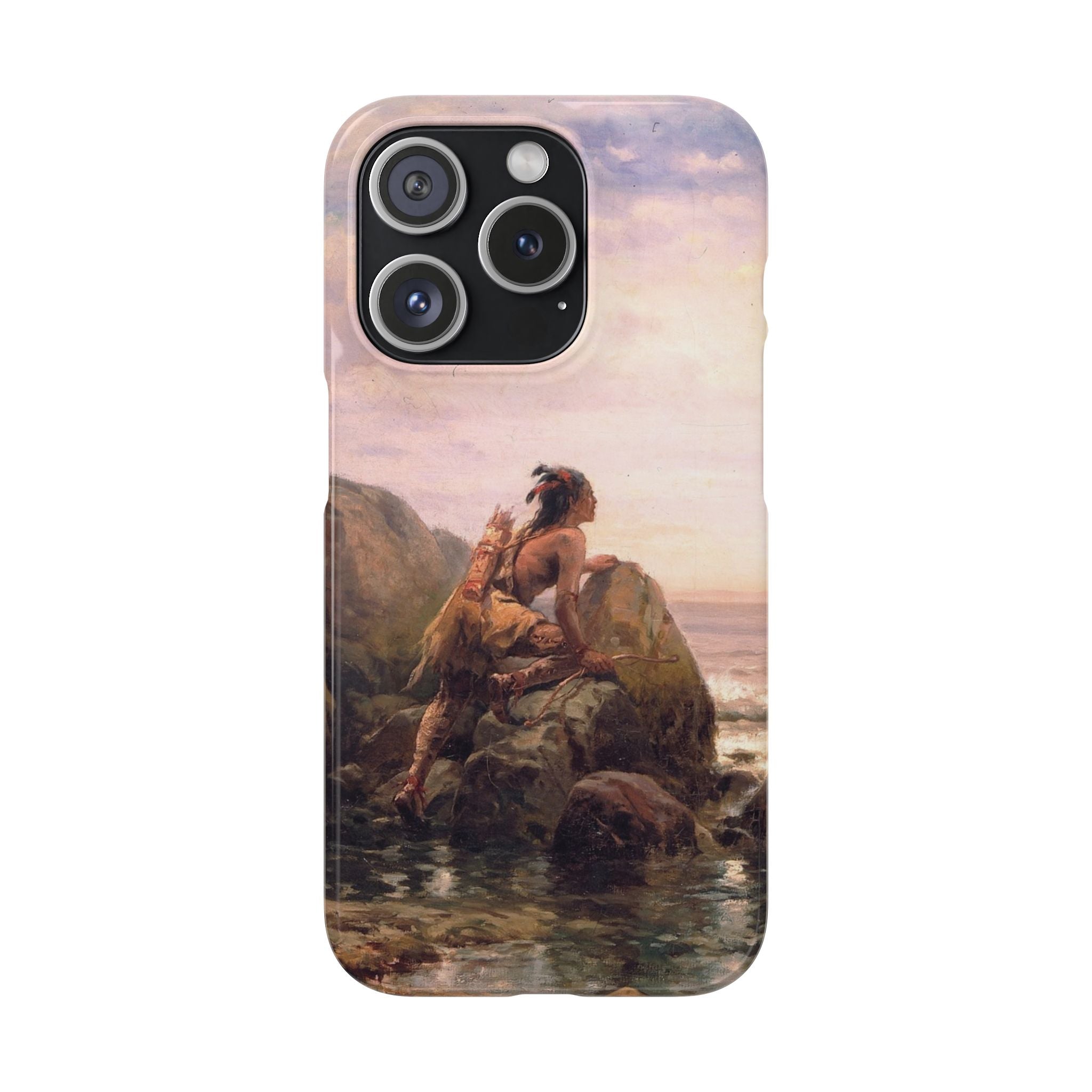 Henrik Hudson entering New York Harbor by Edward Moran - iPhone Slim Case