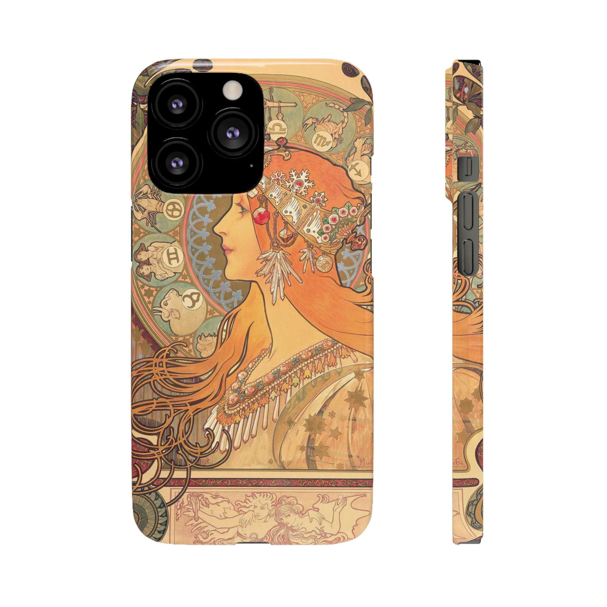 Zodiac by Alphonse Mucha - iPhone Slim Case